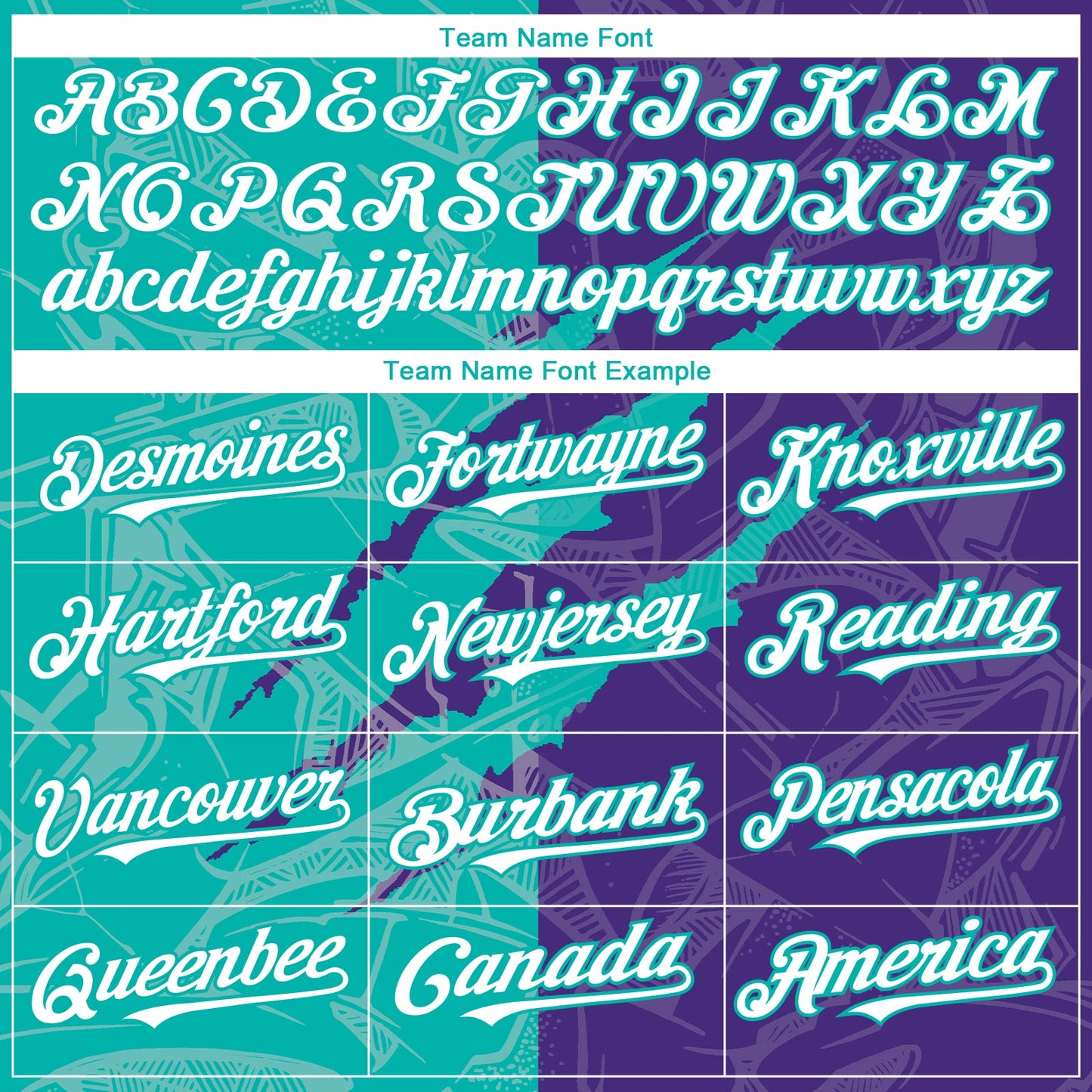Custom Graffiti Pattern White Purple-Aqua 3D Scratch Authentic Baseball Jersey view 4