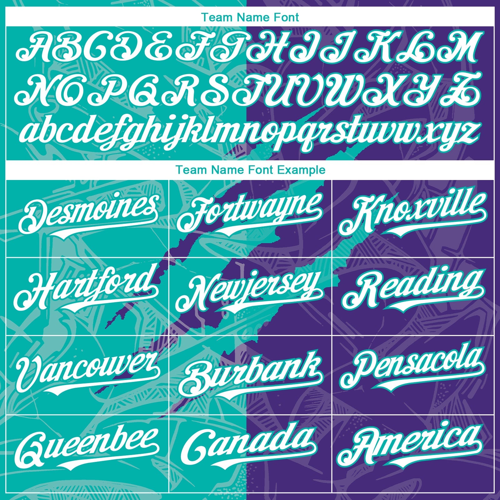 Custom Graffiti Pattern White Purple-Aqua 3D Scratch Authentic Baseball Jersey view 4