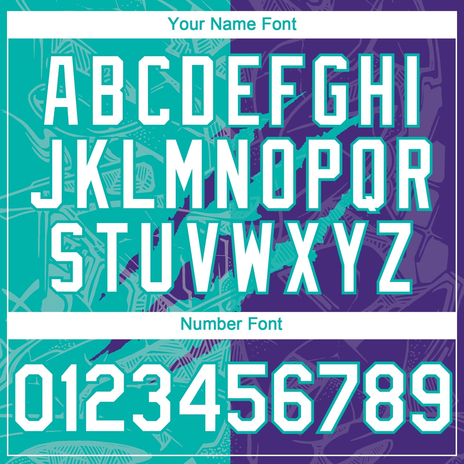 Custom Graffiti Pattern White Purple-Aqua 3D Scratch Authentic Baseball Jersey view 5