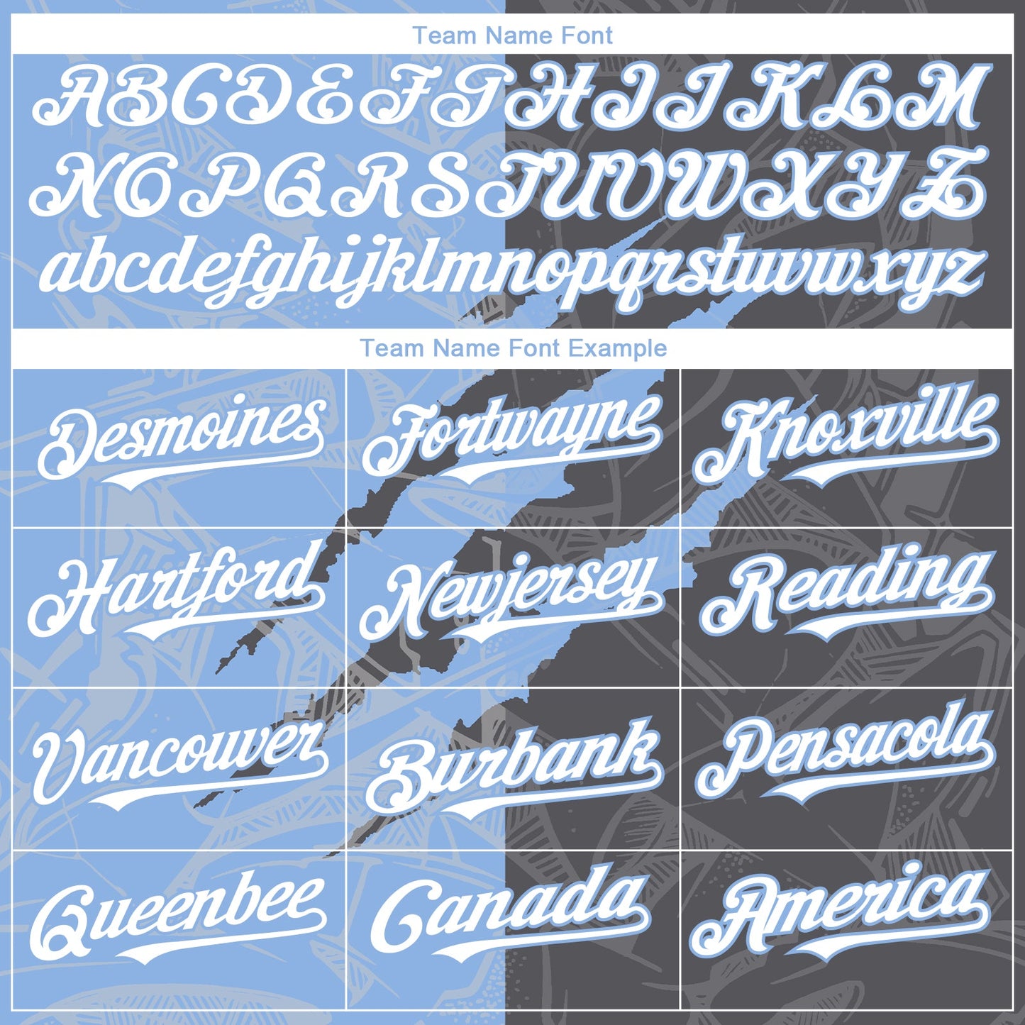 Custom Graffiti Pattern White Steel Gray-Light Blue 3D Scratch Authentic Baseball Jersey view 4