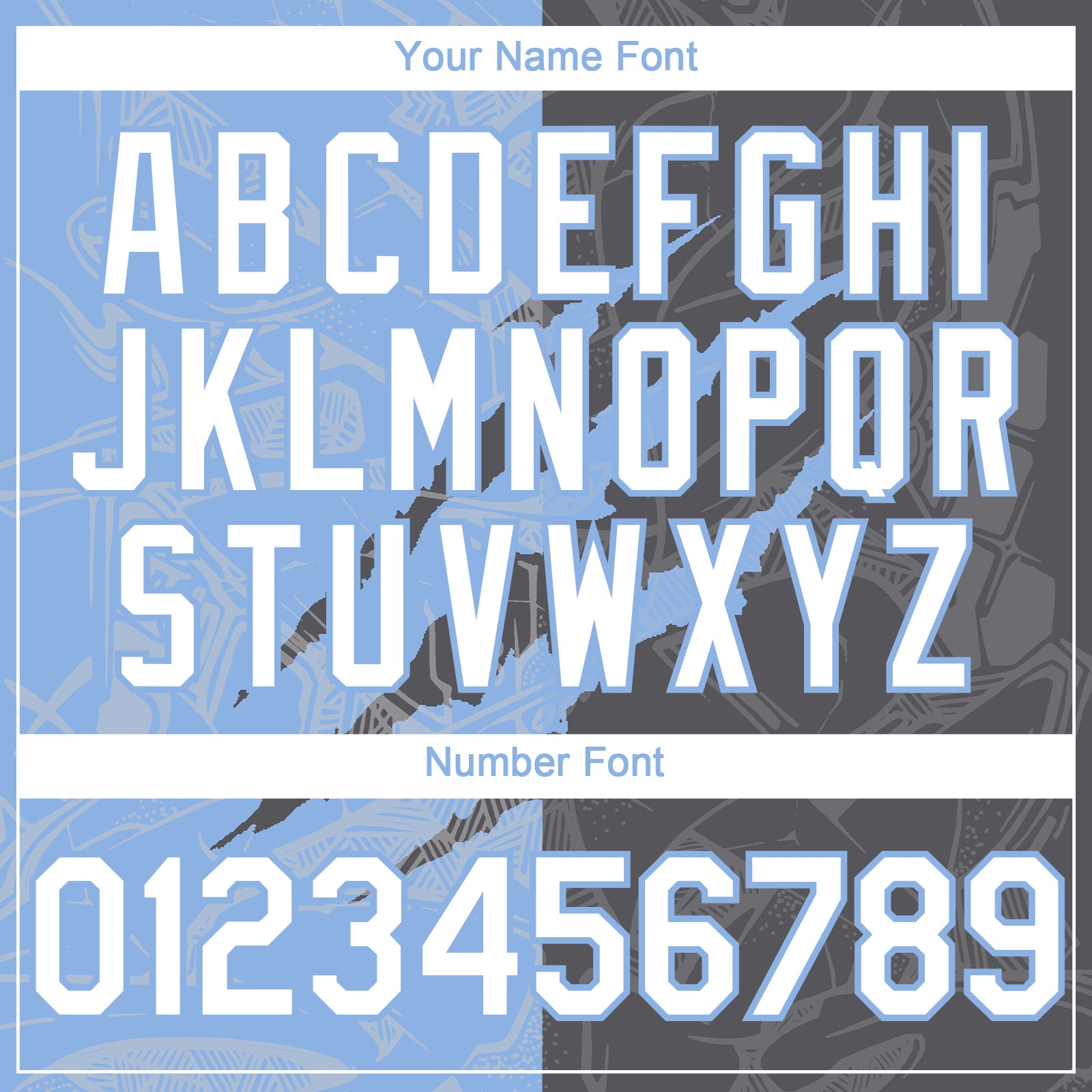 Custom Graffiti Pattern White Steel Gray-Light Blue 3D Scratch Authentic Baseball Jersey view 5