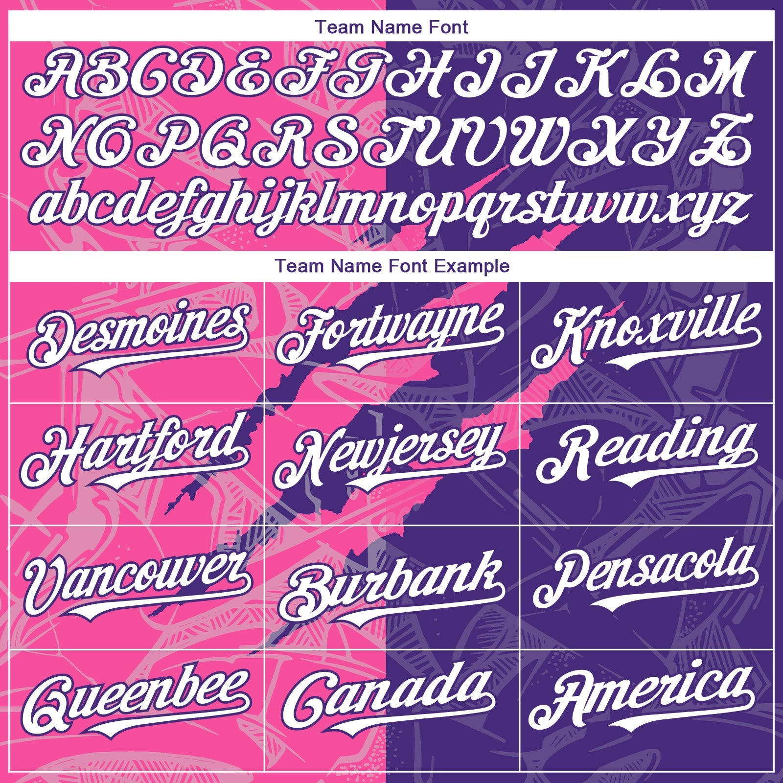 Custom Graffiti Pattern White Purple-Pink 3D Scratch Authentic Baseball Jersey view 4
