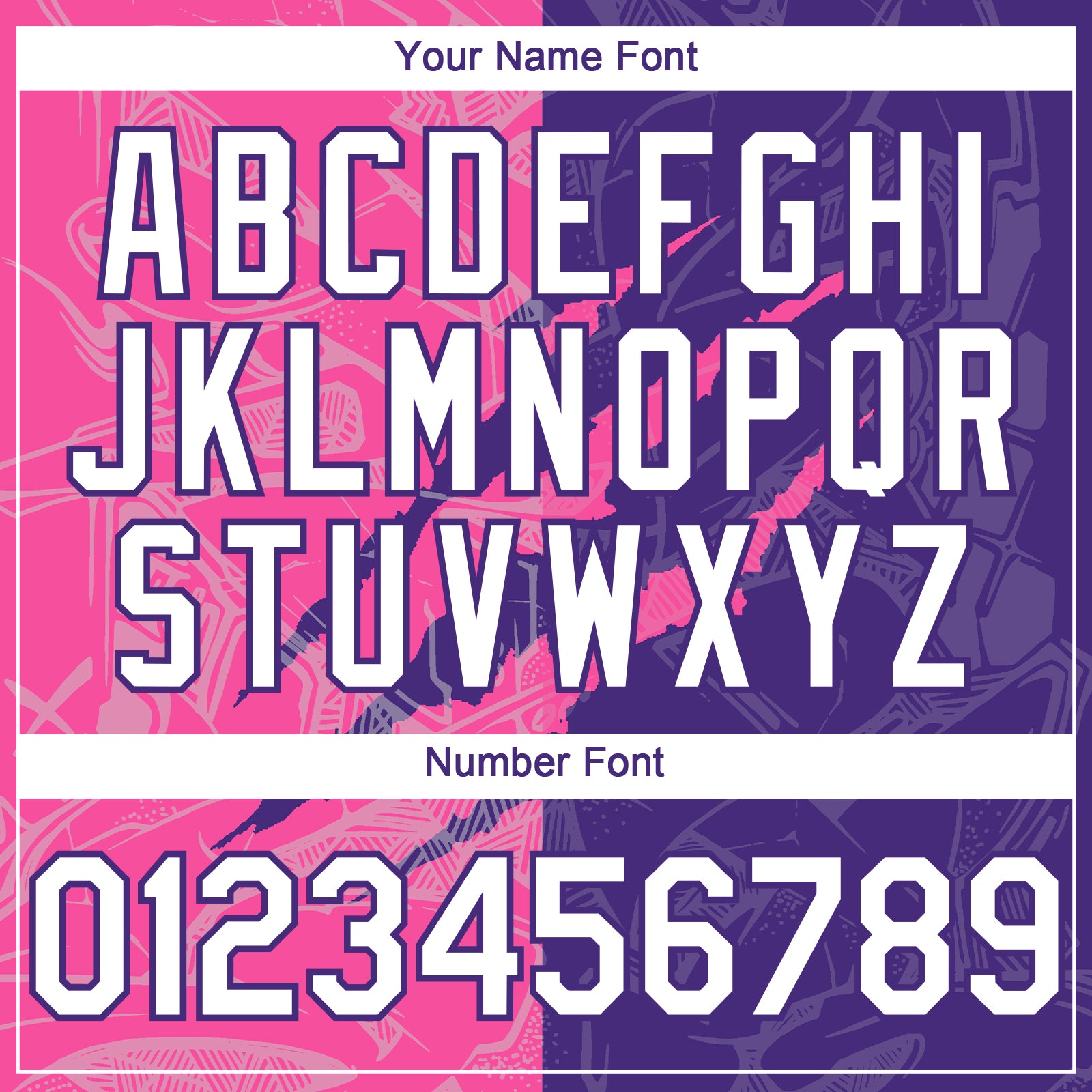 Custom Graffiti Pattern White Purple-Pink 3D Scratch Authentic Baseball Jersey view 5