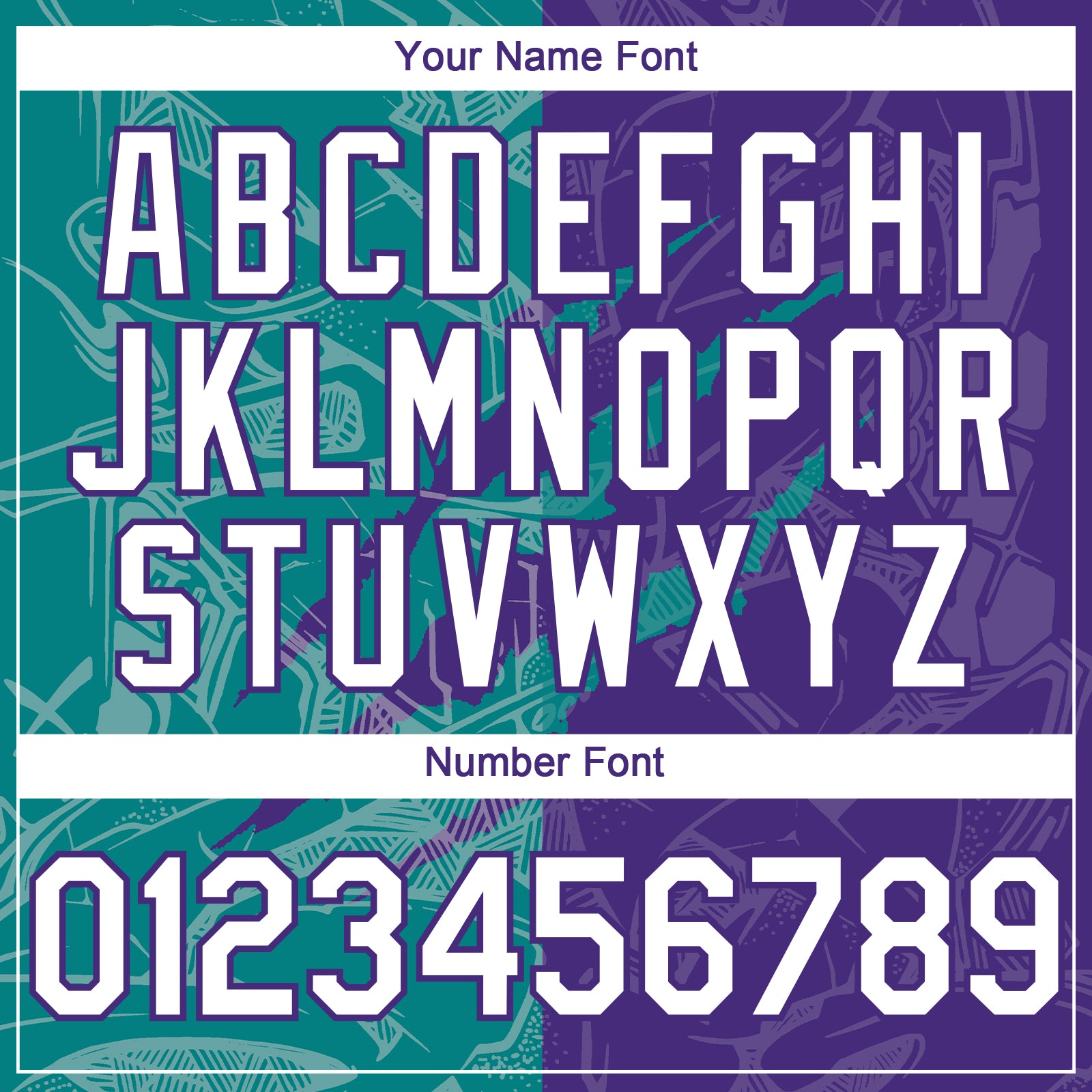 Custom Graffiti Pattern White Purple-Teal 3D Scratch Authentic Baseball Jersey view 5