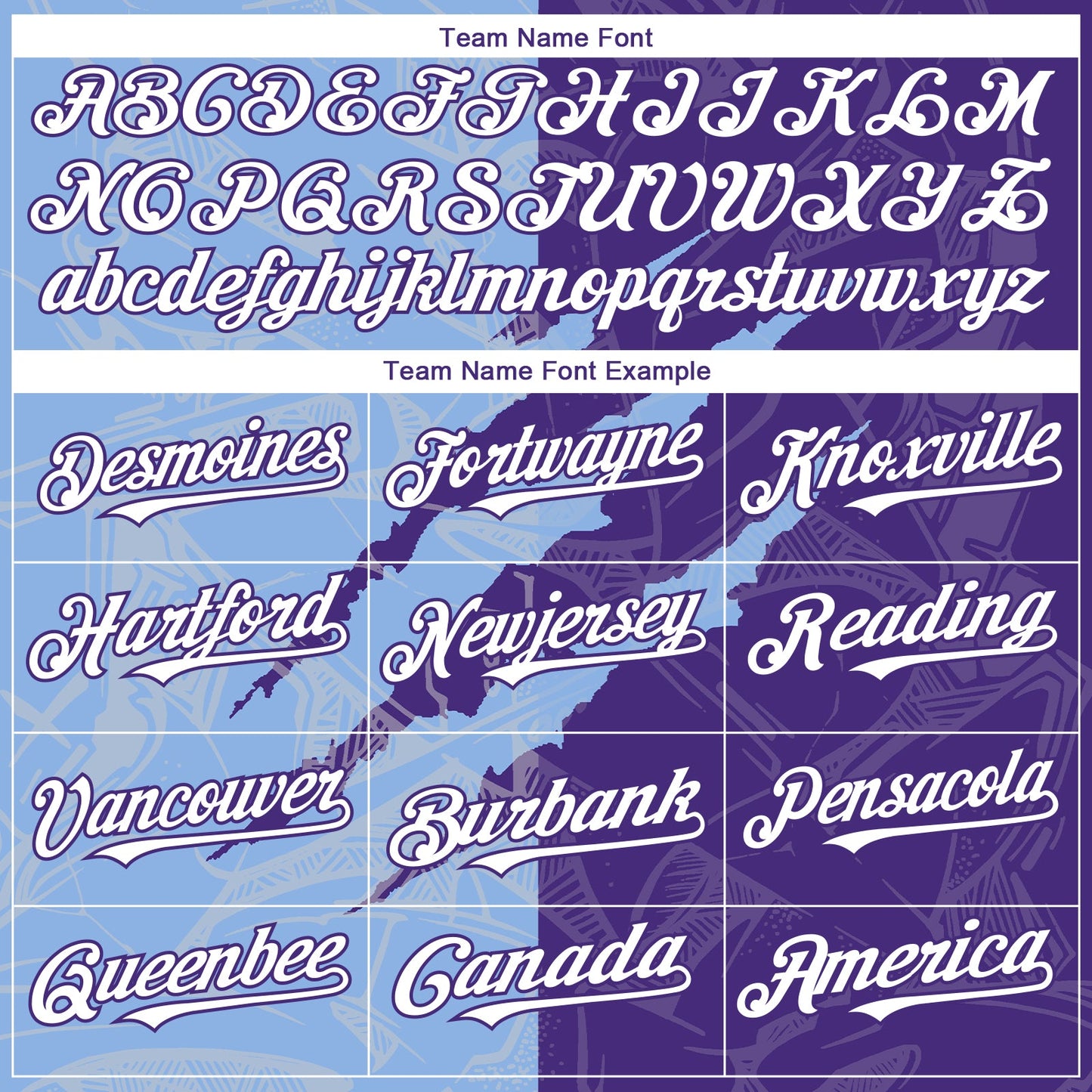 Custom Graffiti Pattern White Purple-Light Blue 3D Scratch Authentic Baseball Jersey view 4