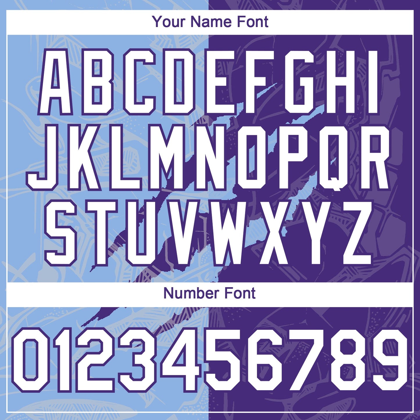 Custom Graffiti Pattern White Purple-Light Blue 3D Scratch Authentic Baseball Jersey view 5