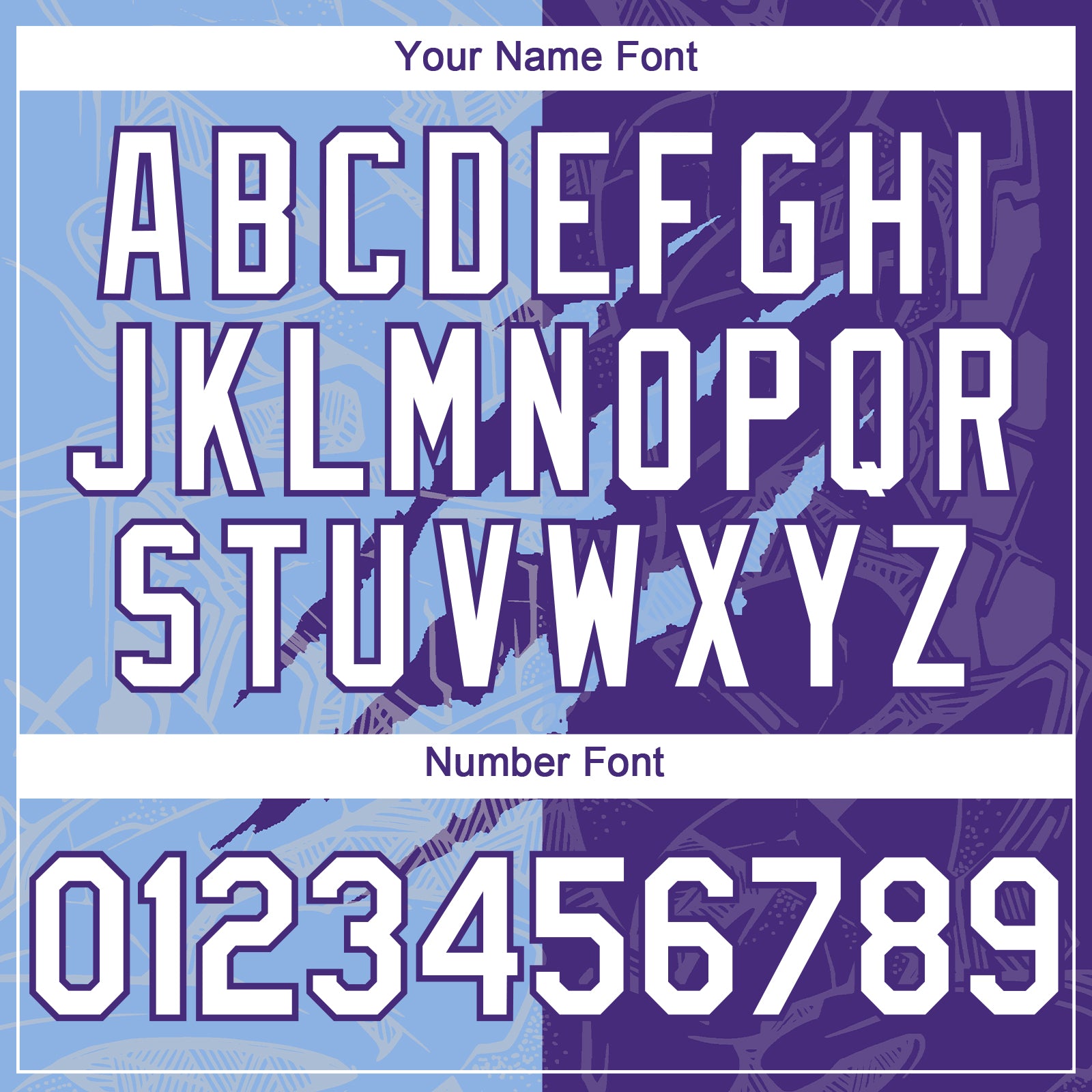 Custom Graffiti Pattern White Purple-Light Blue 3D Scratch Authentic Baseball Jersey view 5