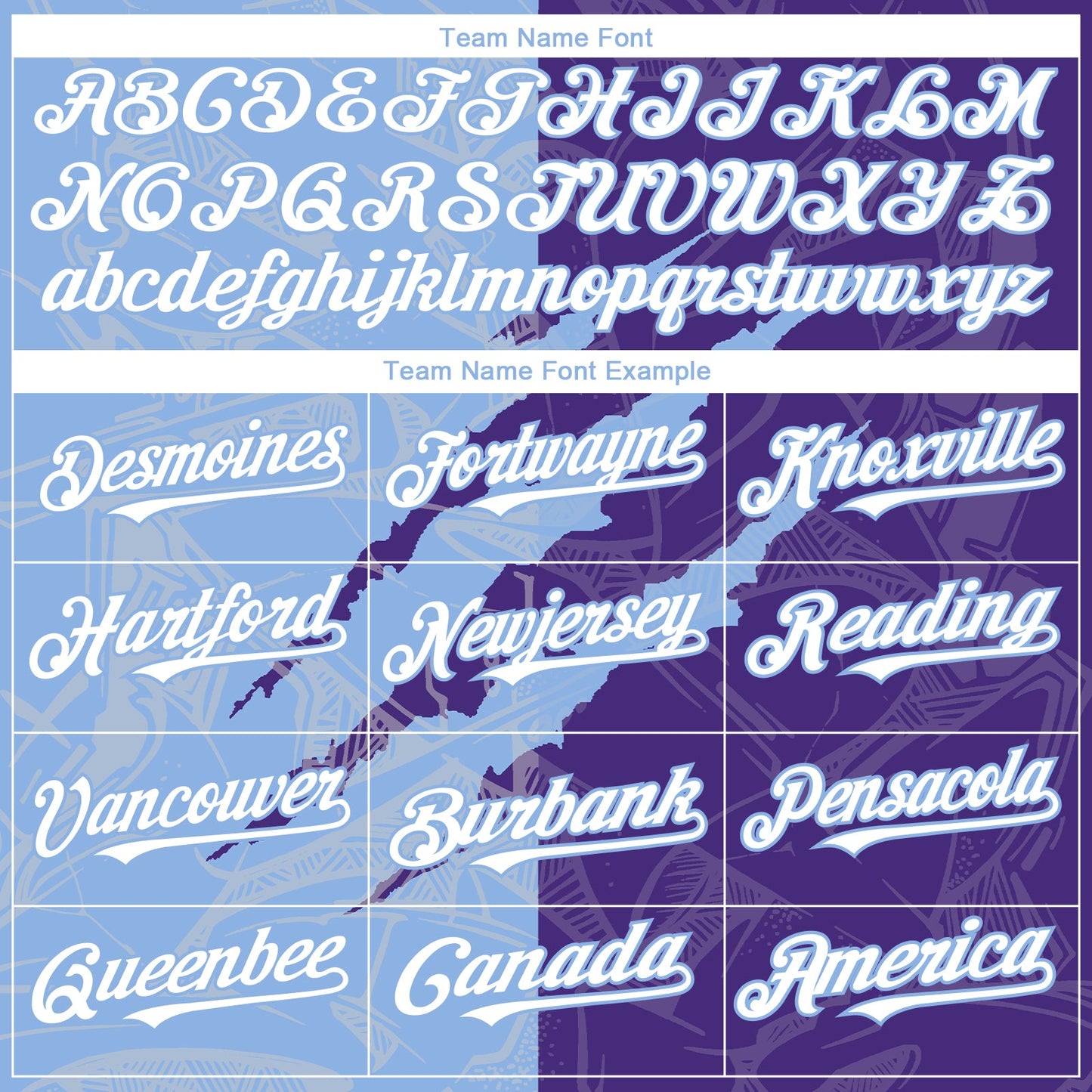 Custom Graffiti Pattern White Purple-Light Blue 3D Scratch Authentic Baseball Jersey view 4