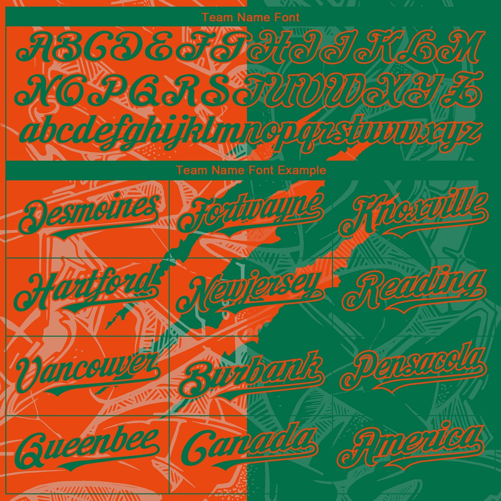 Custom Graffiti Pattern Kelly Green-Orange 3D Scratch Authentic Baseball Jersey view 4