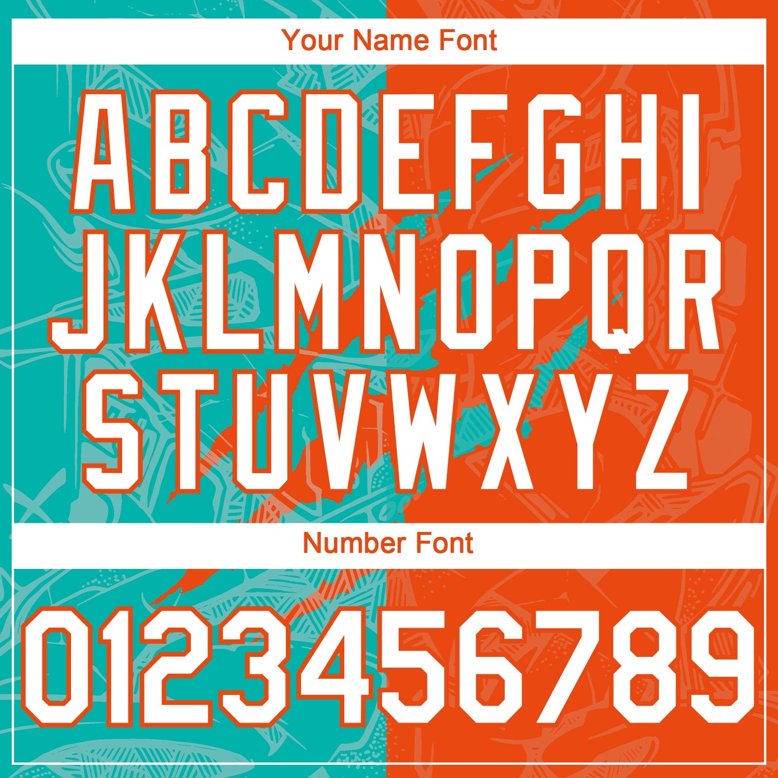 Custom Graffiti Pattern White Orange-Aqua 3D Scratch Authentic Baseball Jersey view 5