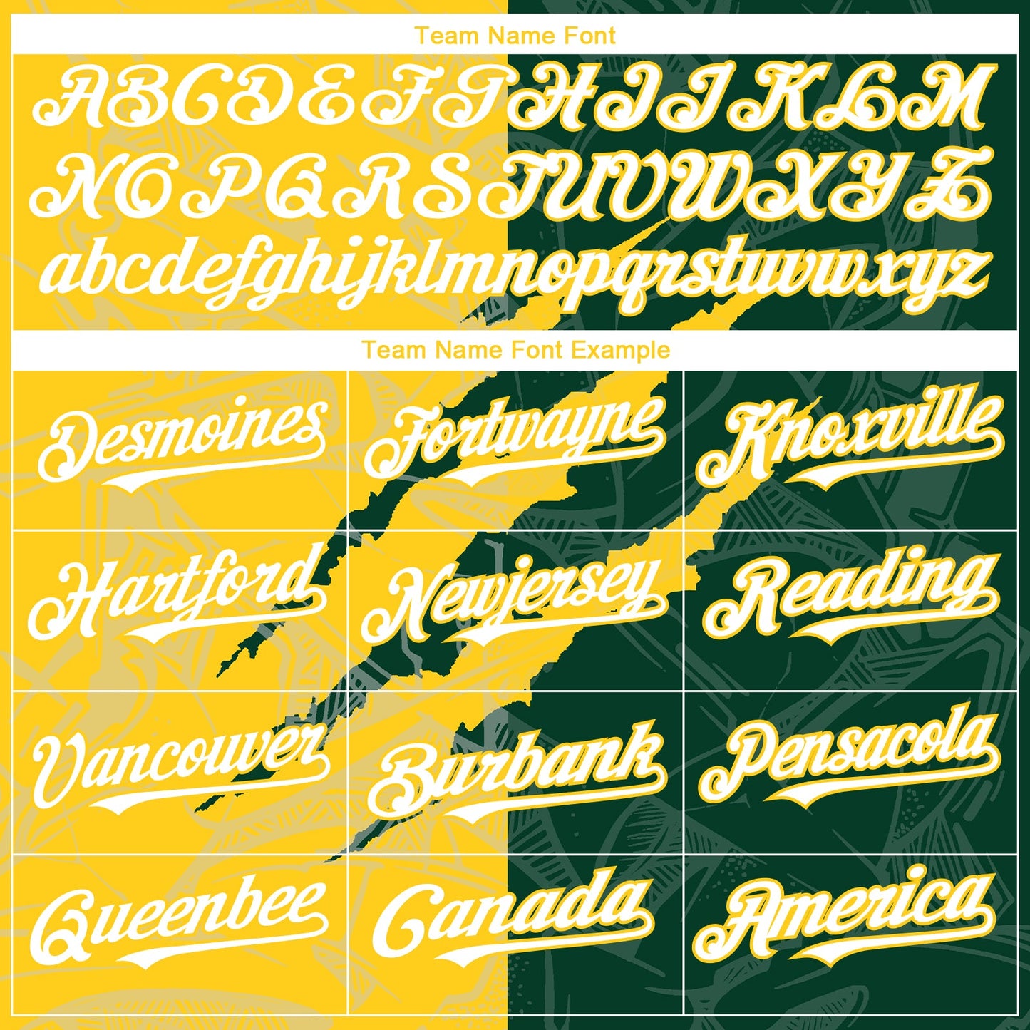 Custom Graffiti Pattern White Green-Yellow 3D Scratch Authentic Baseball Jersey view 4