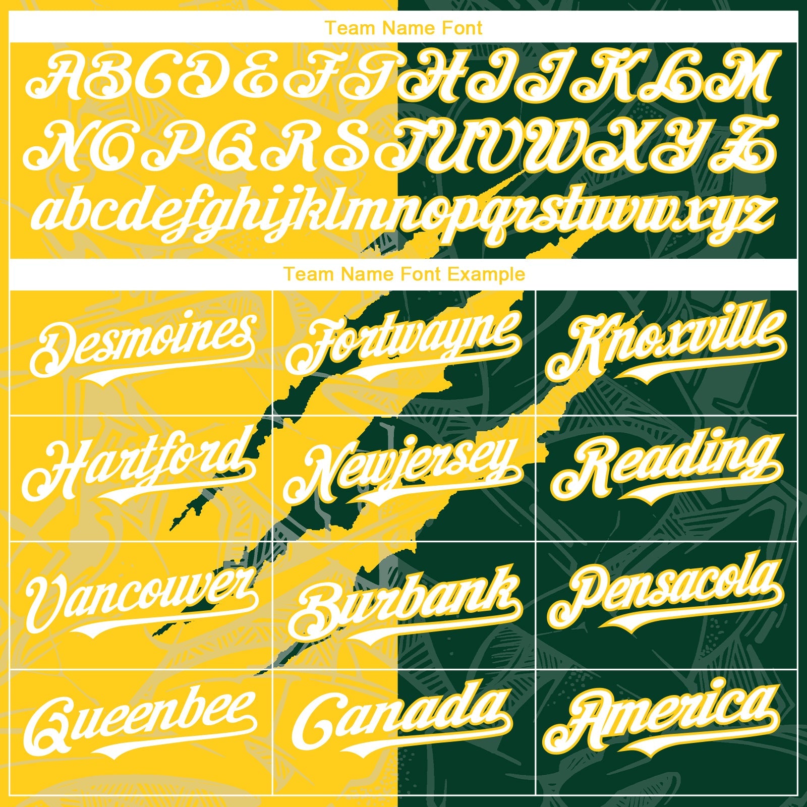 Custom Graffiti Pattern White Green-Yellow 3D Scratch Authentic Baseball Jersey view 4