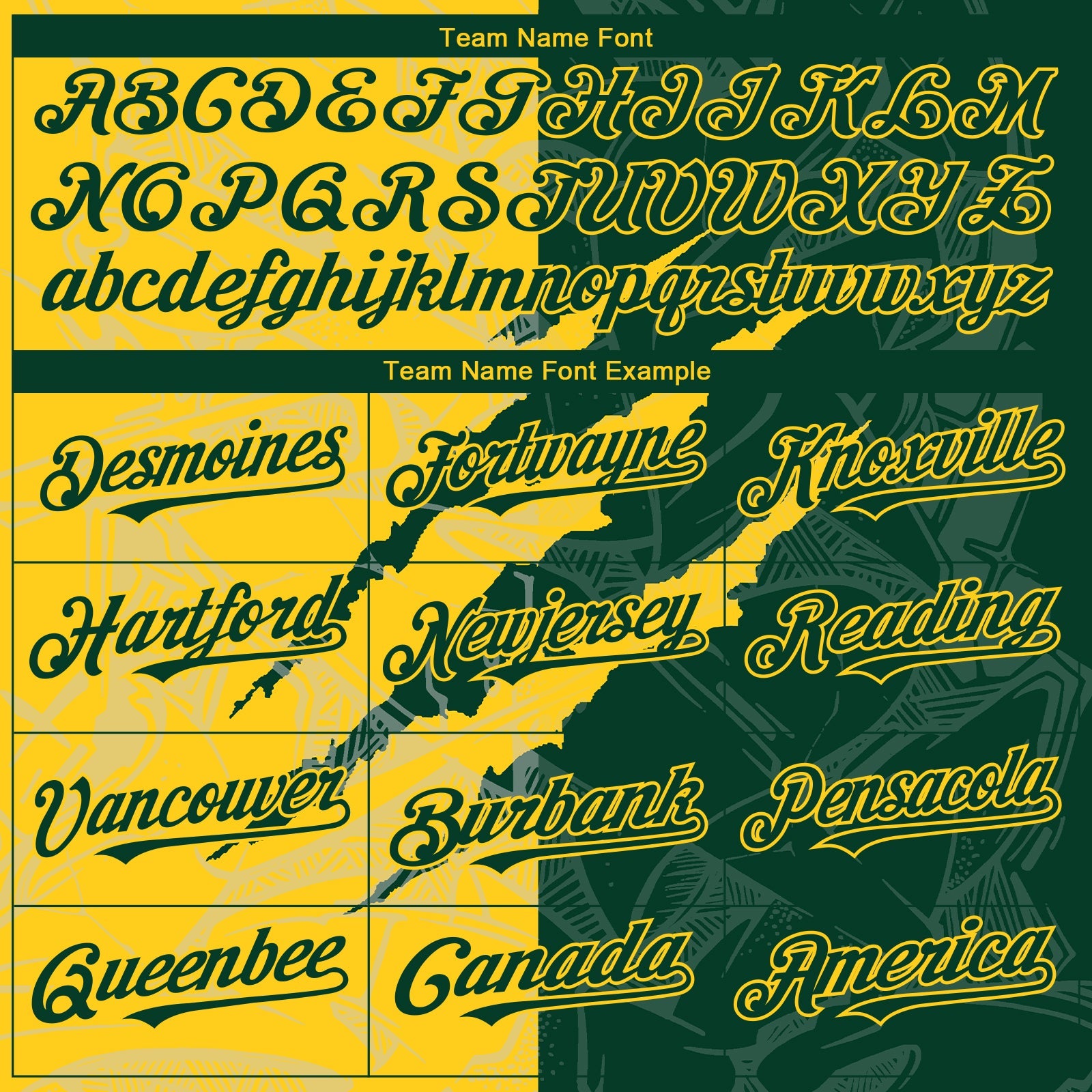 Custom Graffiti Pattern Green-Yellow 3D Scratch Authentic Baseball Jersey view 4