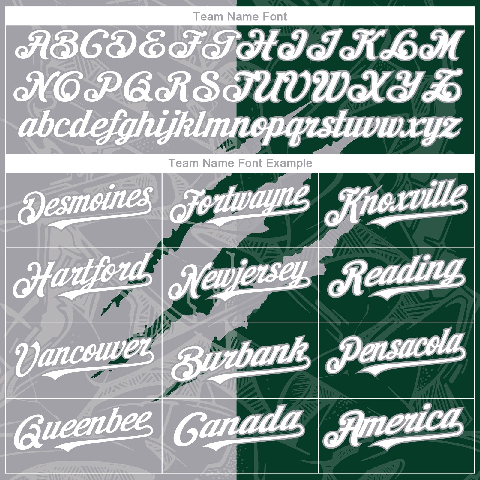 Custom Graffiti Pattern White Green-Gray 3D Scratch Authentic Baseball Jersey view 4