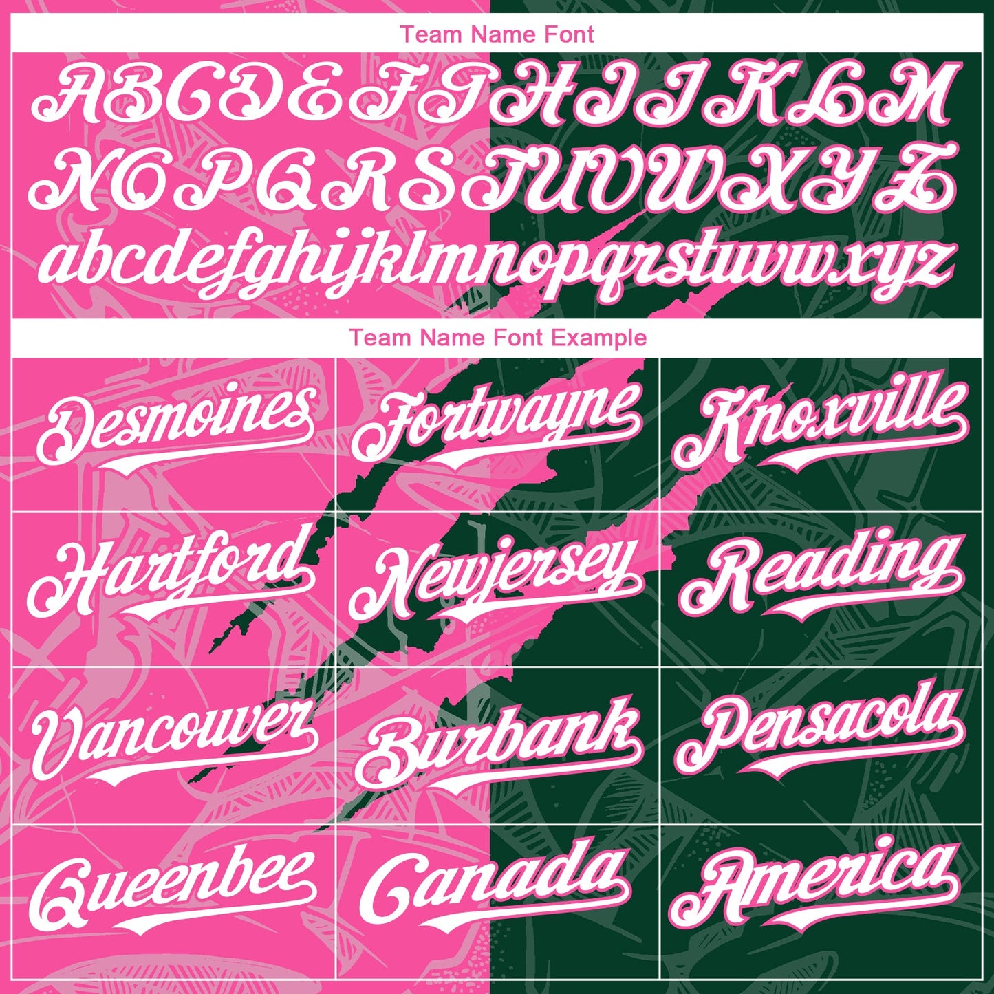 Custom Graffiti Pattern White Green-Pink 3D Scratch Authentic Baseball Jersey view 4