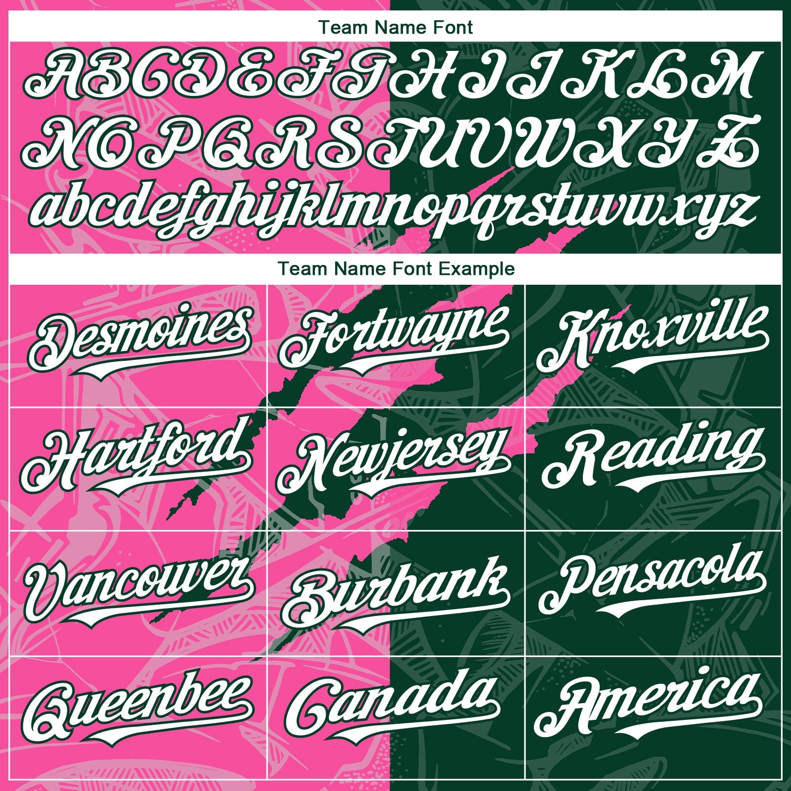 Custom Graffiti Pattern White Green-Pink 3D Scratch Authentic Baseball Jersey view 4