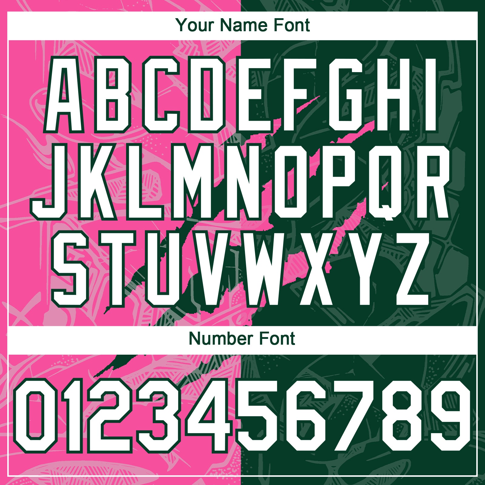 Custom Graffiti Pattern White Green-Pink 3D Scratch Authentic Baseball Jersey view 5