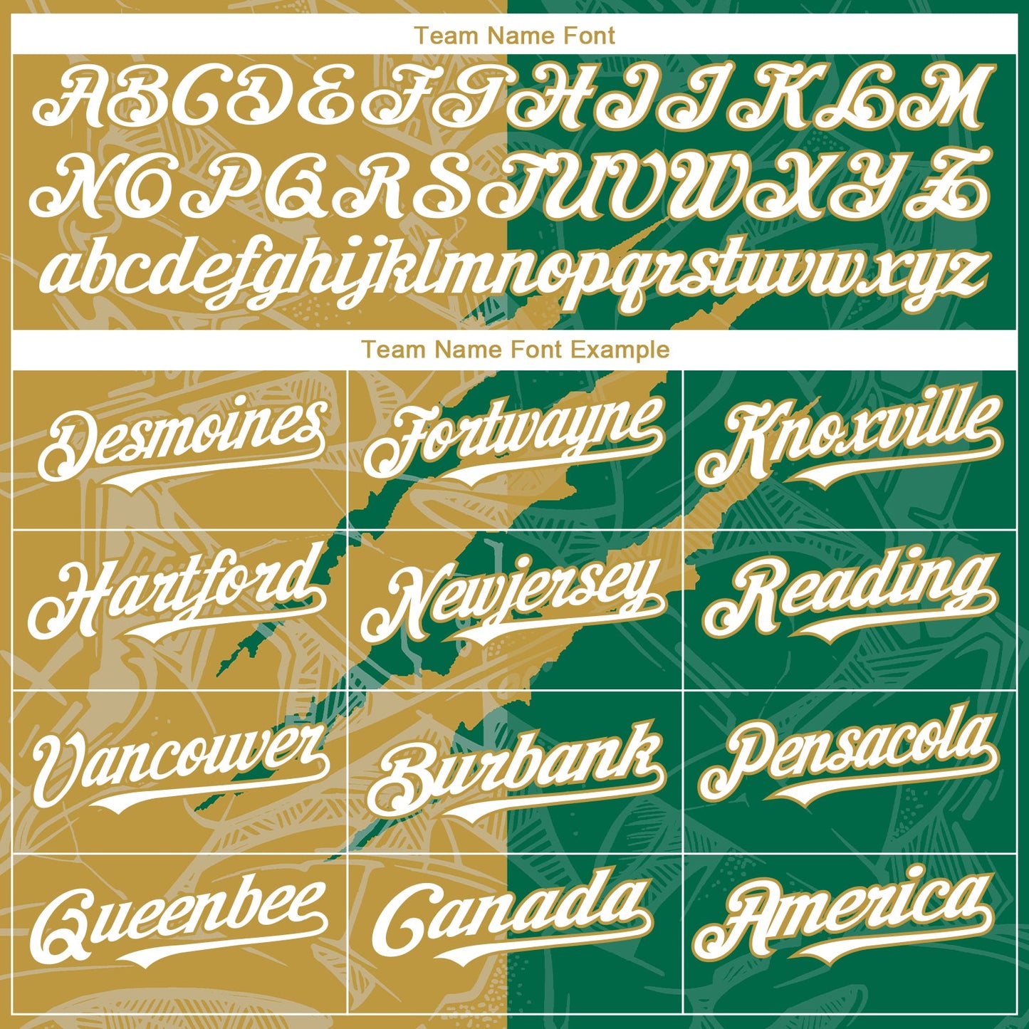 Custom Graffiti Pattern White Kelly Green-Old Gold 3D Scratch Authentic Baseball Jersey view 4