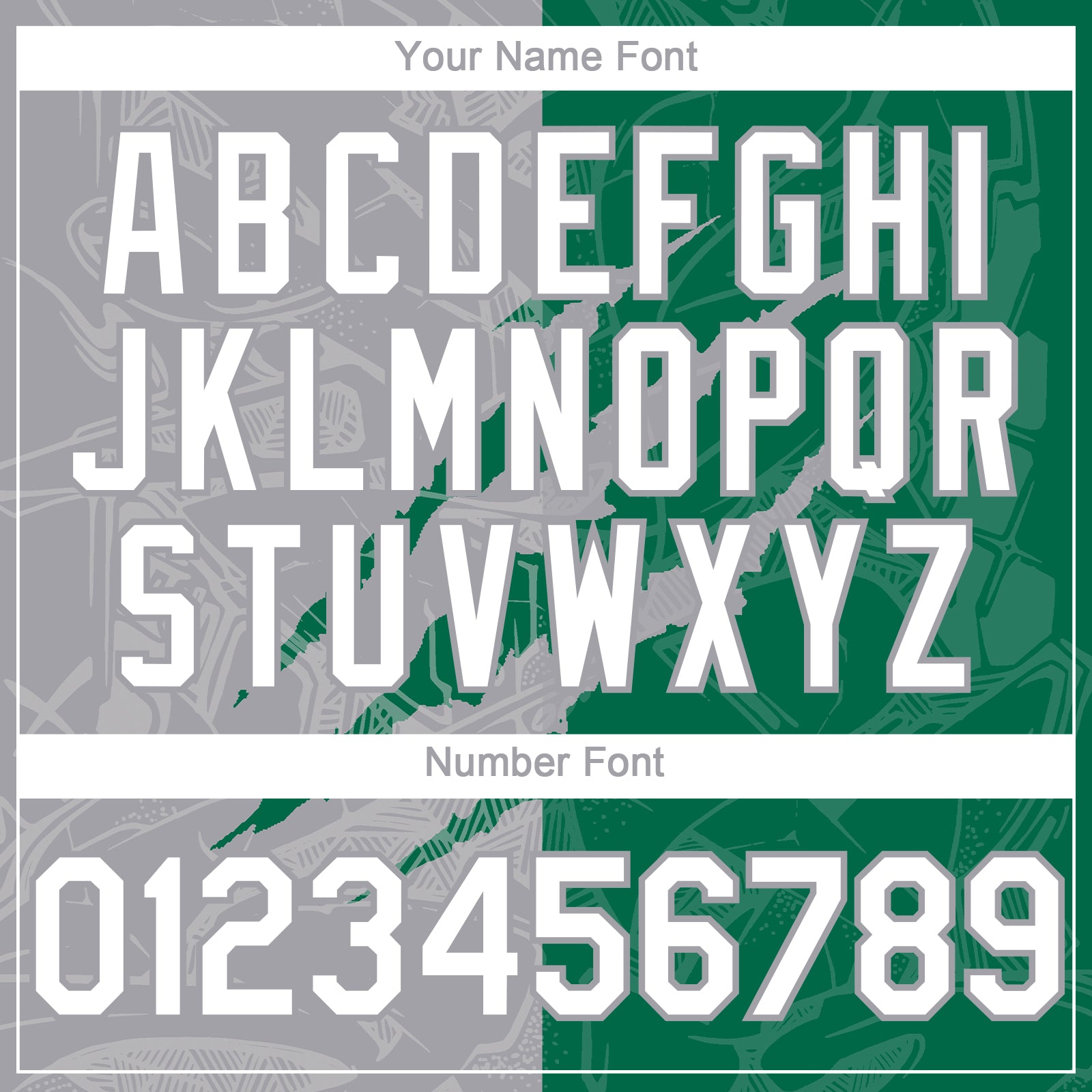 Custom Graffiti Pattern White Kelly Green-Gray 3D Scratch Authentic Baseball Jersey view 5