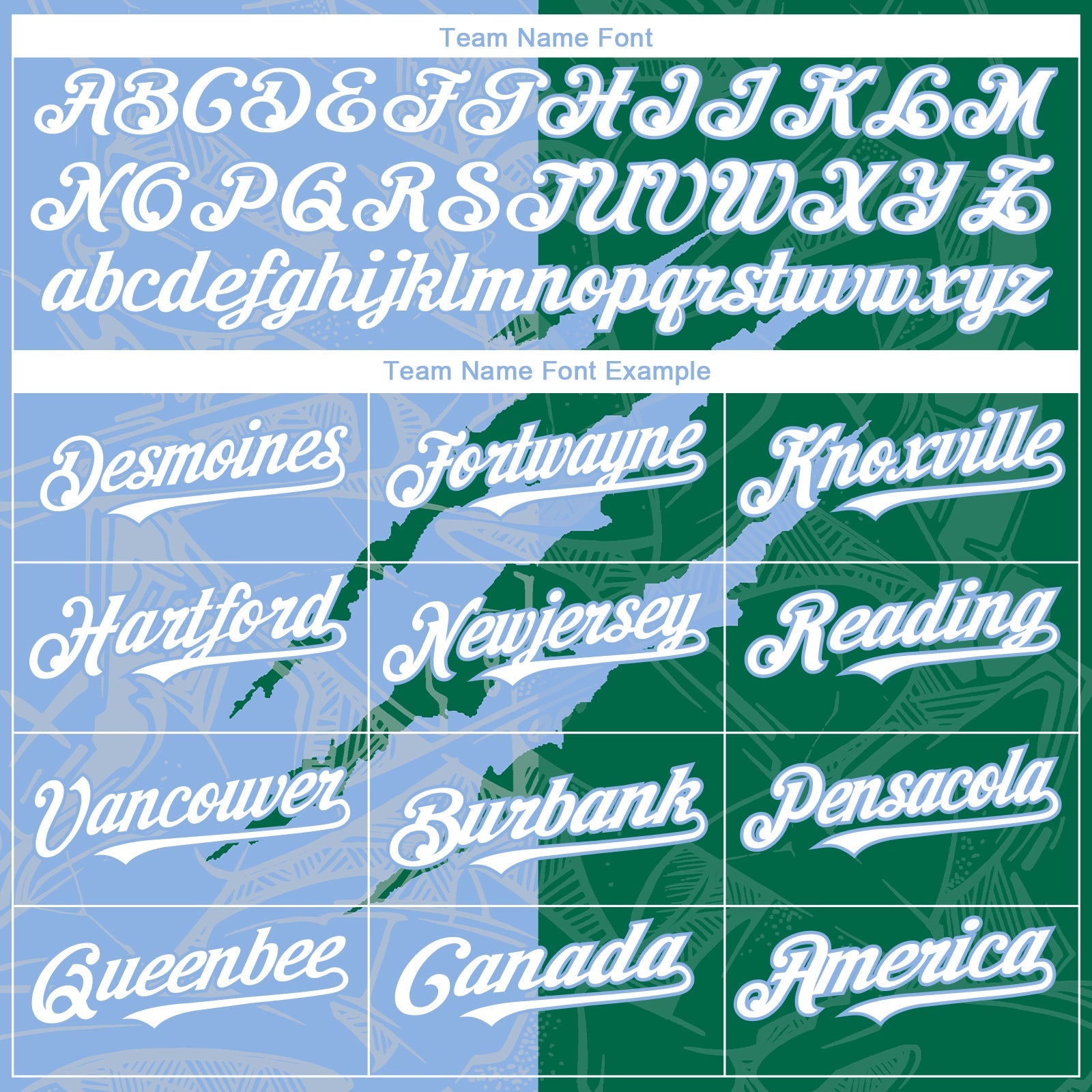 Custom Graffiti Pattern White Kelly Green-Light Blue 3D Scratch Authentic Baseball Jersey view 4