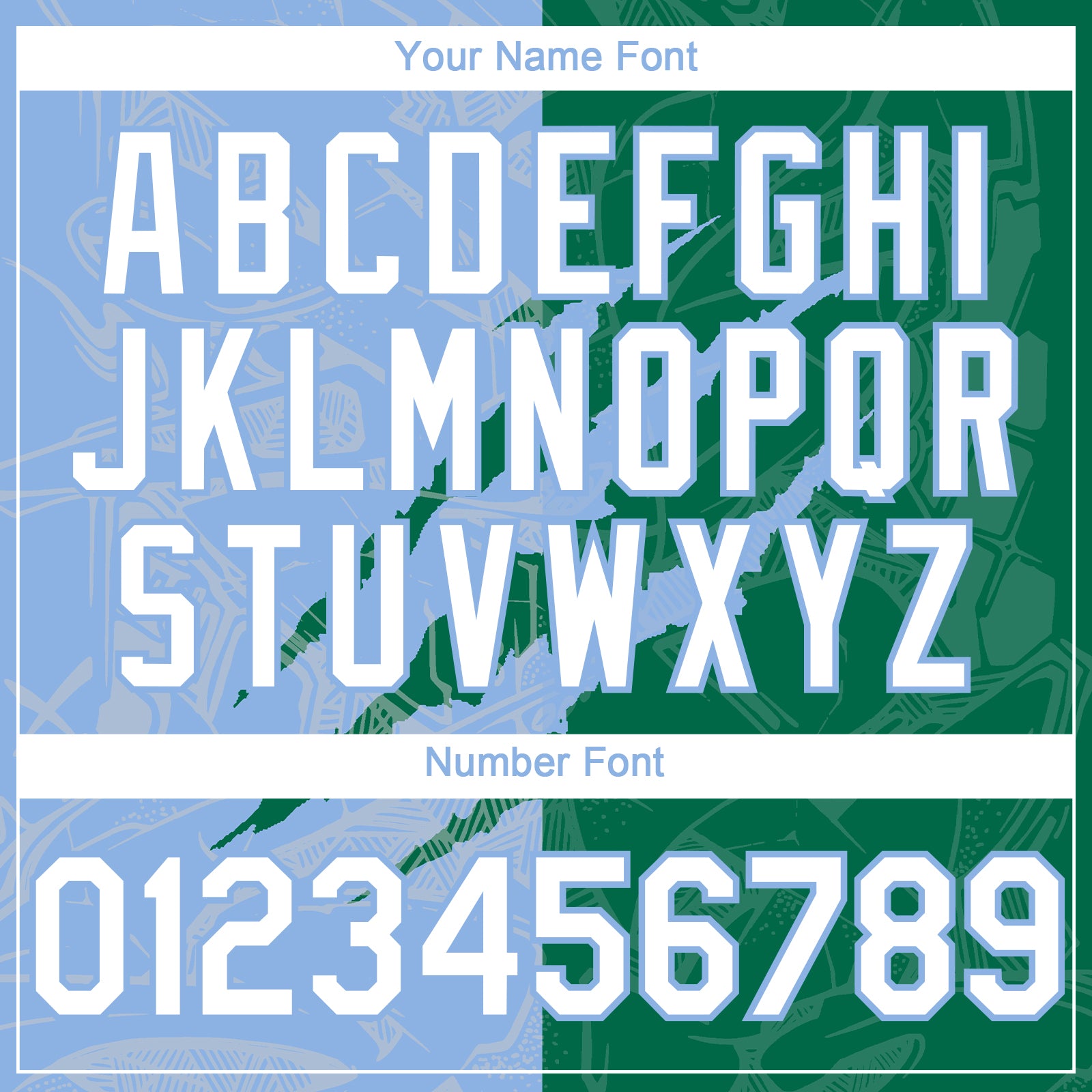 Custom Graffiti Pattern White Kelly Green-Light Blue 3D Scratch Authentic Baseball Jersey view 5