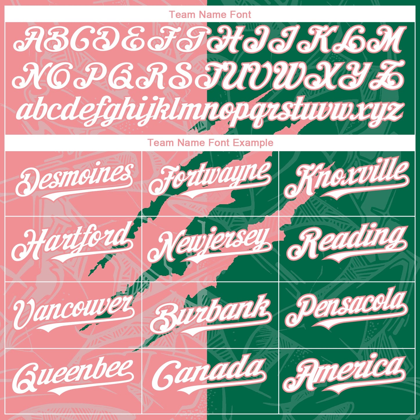 Custom Graffiti Pattern White Kelly Green-Medium Pink 3D Scratch Authentic Baseball Jersey view 4