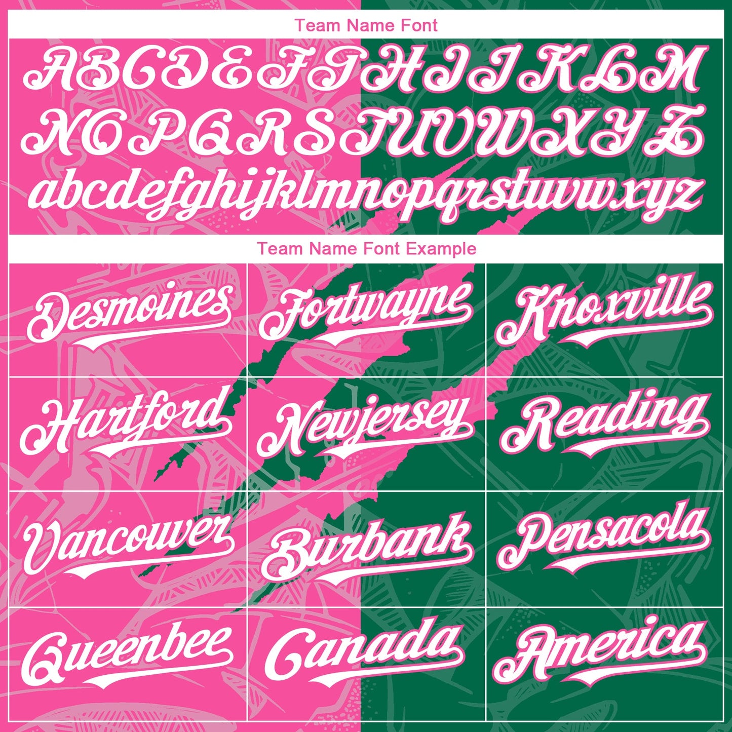 Custom Graffiti Pattern White Kelly Green-Pink 3D Scratch Authentic Baseball Jersey view 4