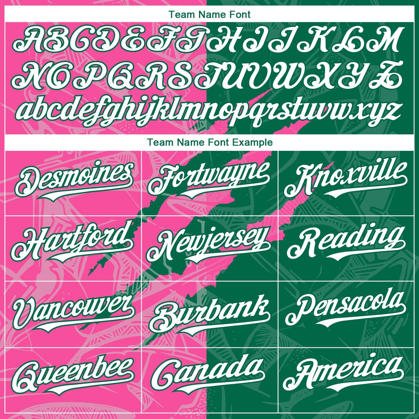 Custom Graffiti Pattern White Kelly Green-Pink 3D Scratch Authentic Baseball Jersey view 4