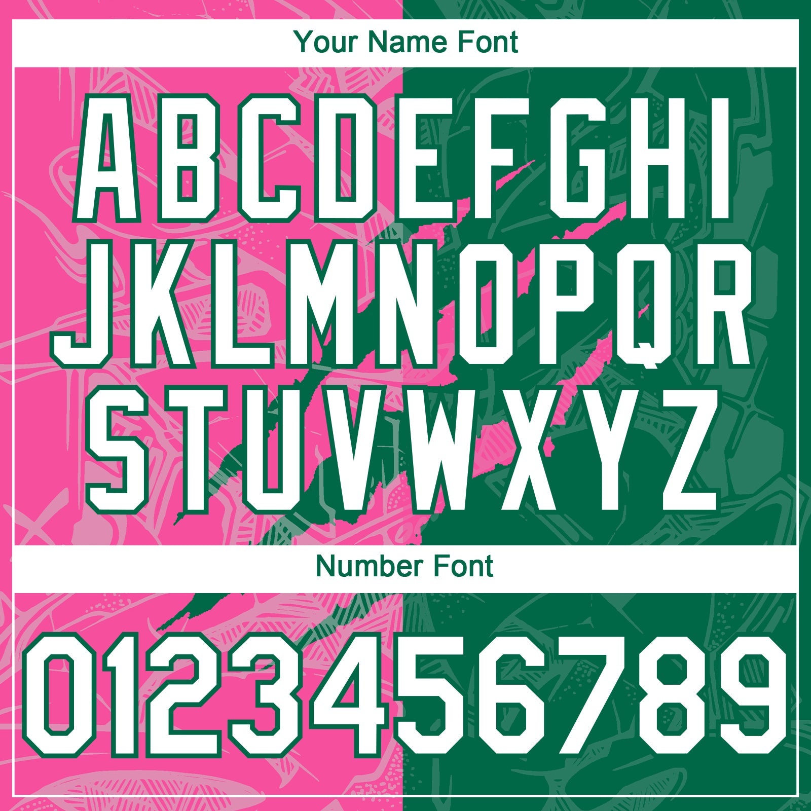 Custom Graffiti Pattern White Kelly Green-Pink 3D Scratch Authentic Baseball Jersey view 5