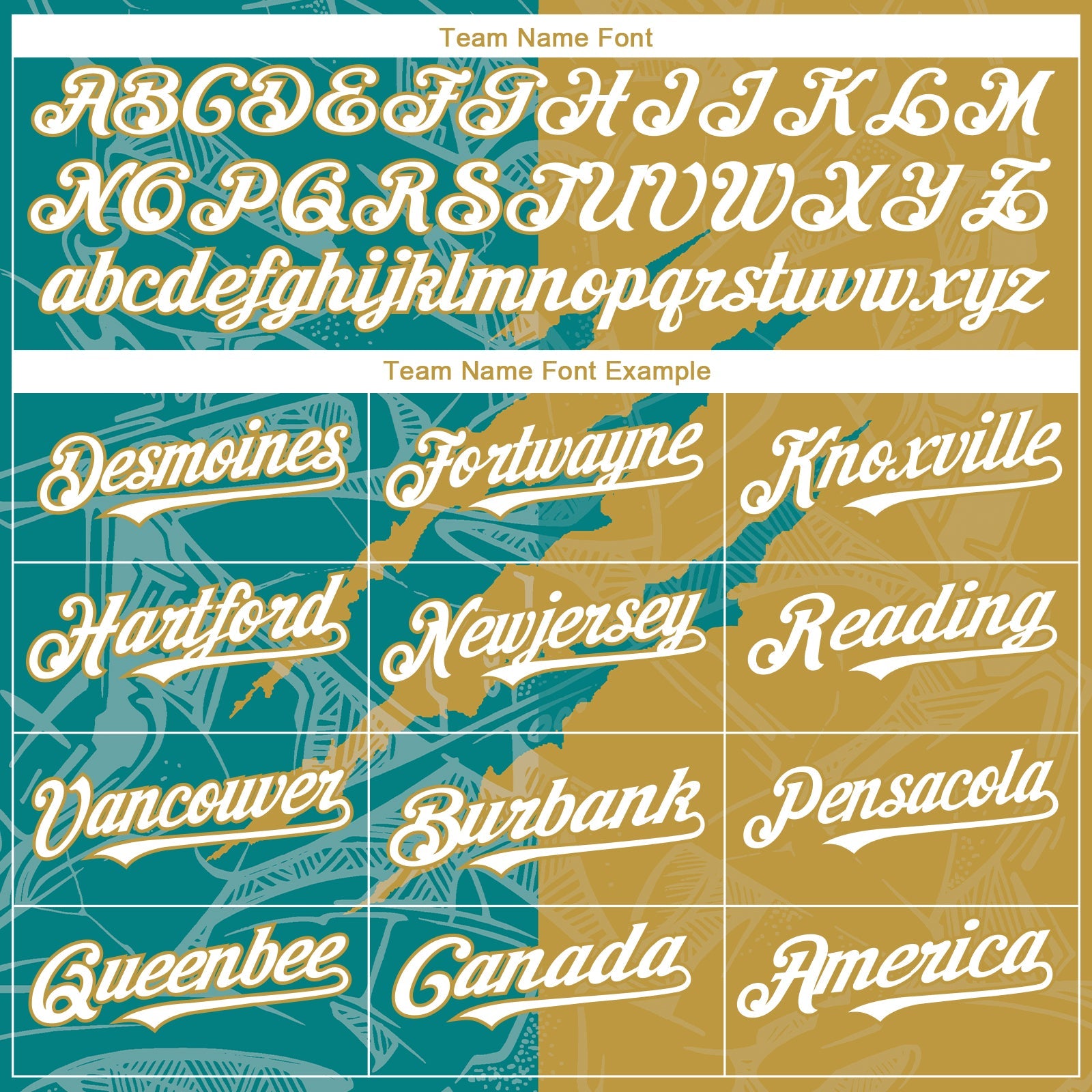 Custom Graffiti Pattern White Teal-Old Gold 3D Scratch Authentic Baseball Jersey view 4