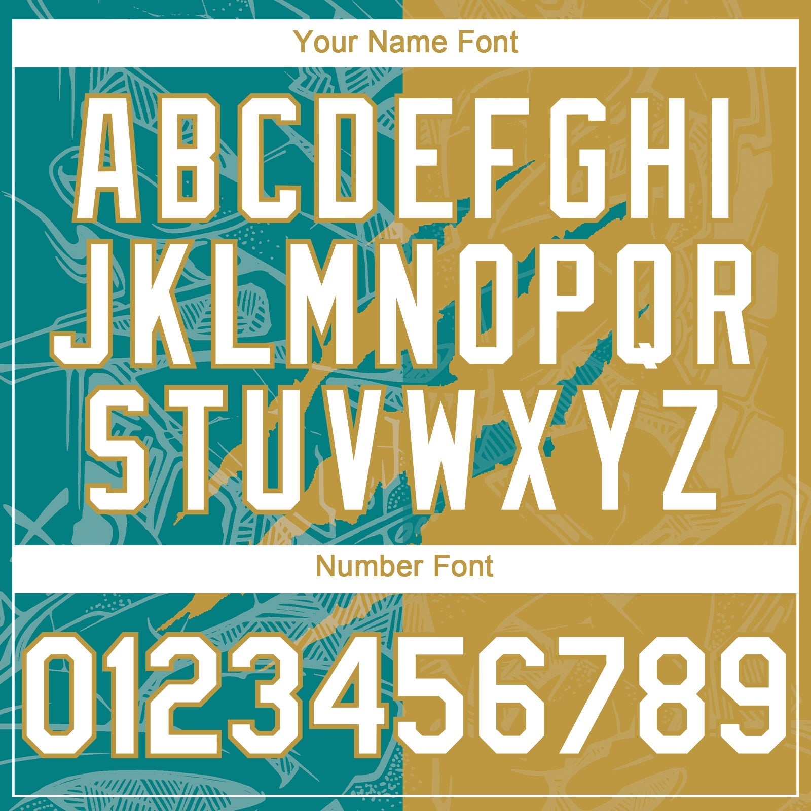 Custom Graffiti Pattern White Teal-Old Gold 3D Scratch Authentic Baseball Jersey view 5