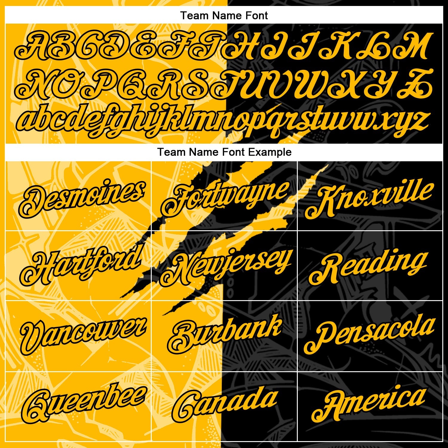 Custom Graffiti Pattern Gold-Black Scratch 3D Performance T-Shirt view 3