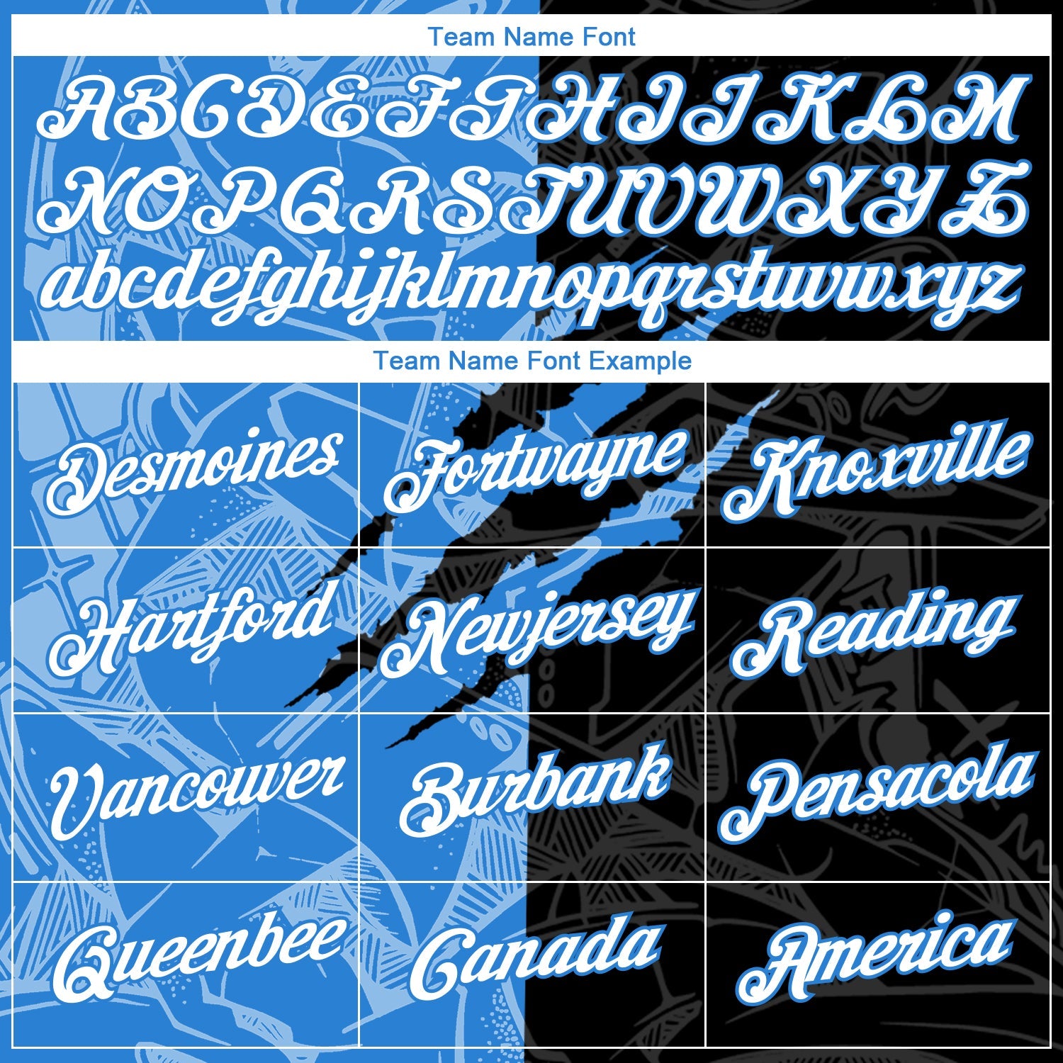 Custom Graffiti Pattern White Black-Powder Blue Scratch 3D Performance T-Shirt view 3
