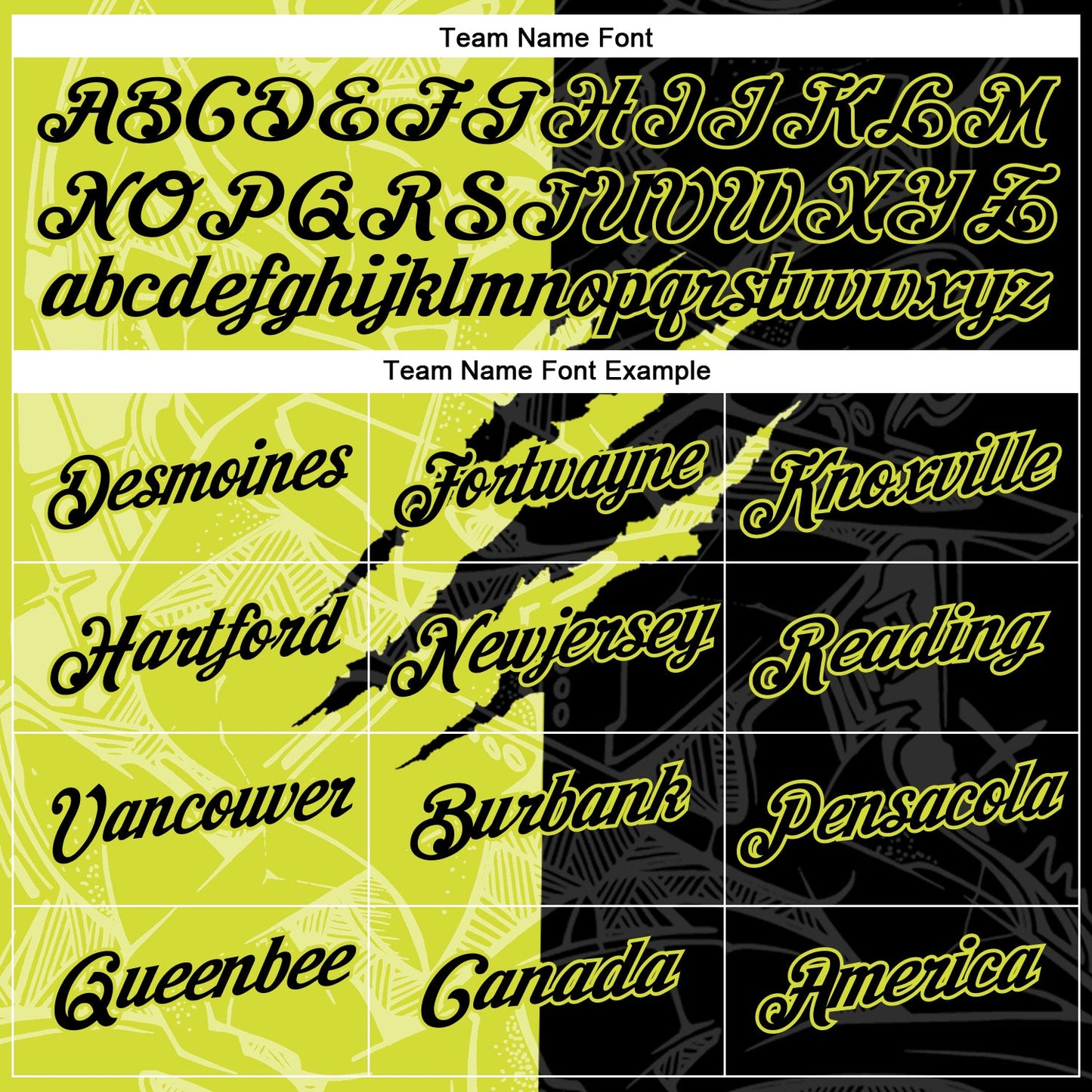Custom Graffiti Pattern Black-Neon Yellow Scratch 3D Performance T-Shirt view 3