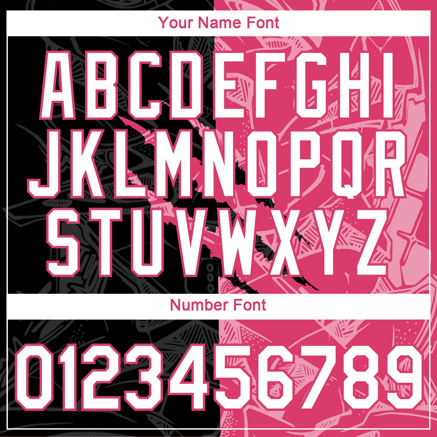 Custom Graffiti Pattern White Black-Neon Pink Scratch 3D Performance T-Shirt view 4