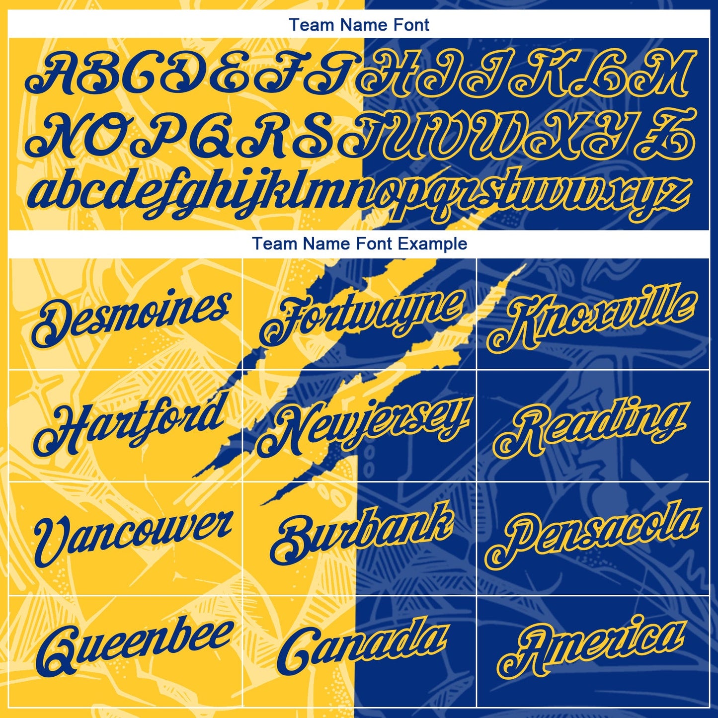Custom Graffiti Pattern Royal-Yellow Scratch 3D Performance T-Shirt view 3