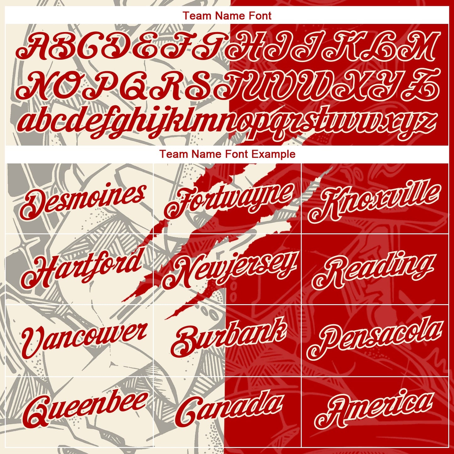 Custom Graffiti Pattern Red-Cream Scratch 3D Performance T-Shirt view 3