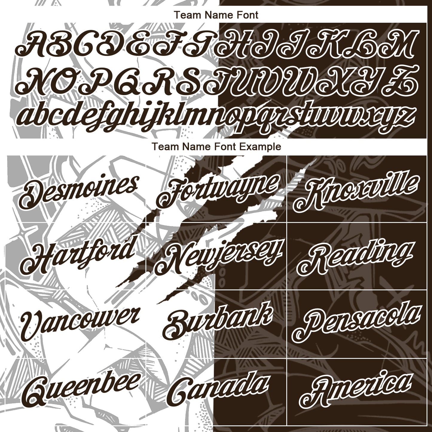 Custom Graffiti Pattern Brown-White Scratch 3D Performance T-Shirt view 3