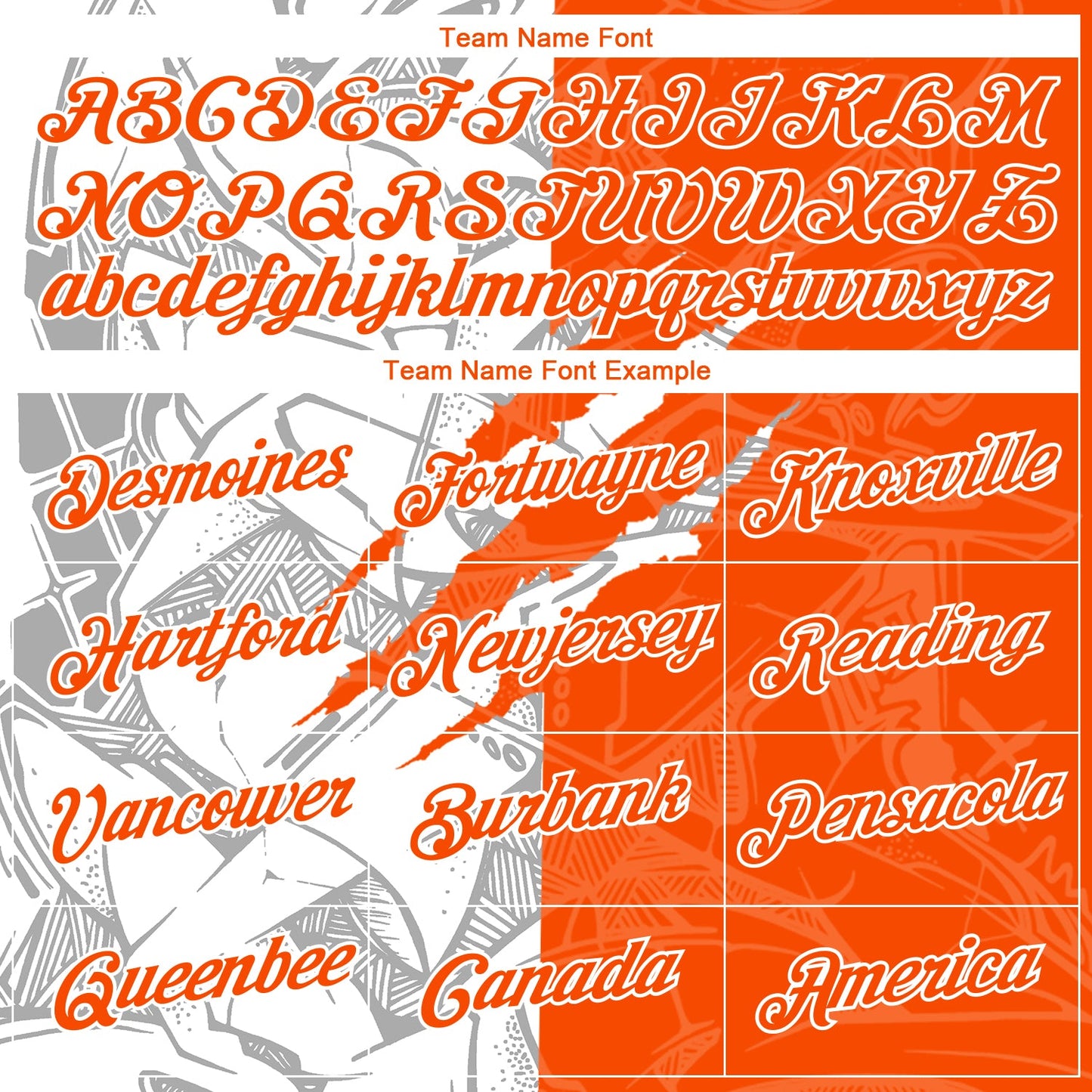 Custom Graffiti Pattern Orange-White Scratch 3D Performance T-Shirt view 3