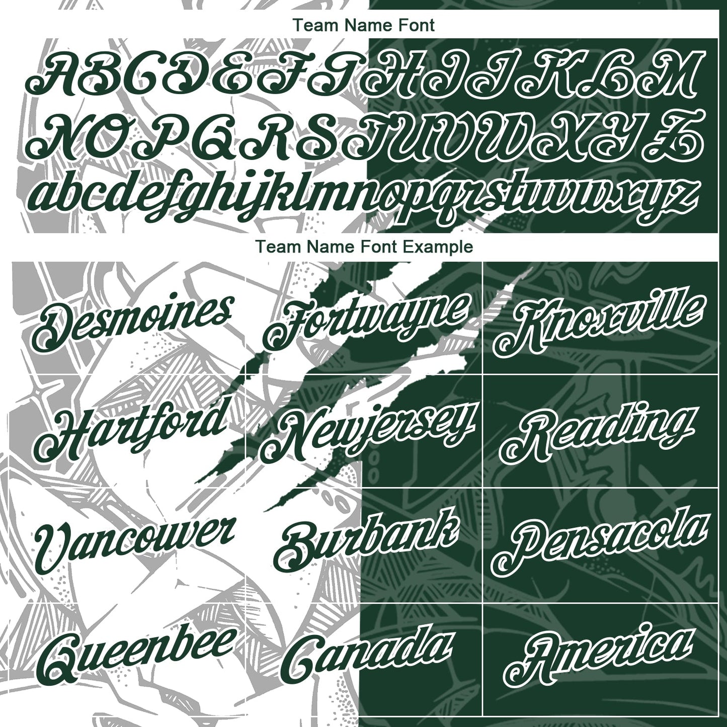 Custom Graffiti Pattern Green-White Scratch 3D Performance T-Shirt view 3
