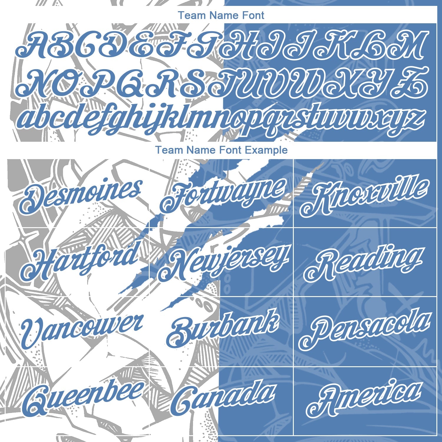Custom Graffiti Pattern Light Blue-White Scratch 3D Performance T-Shirt view 3