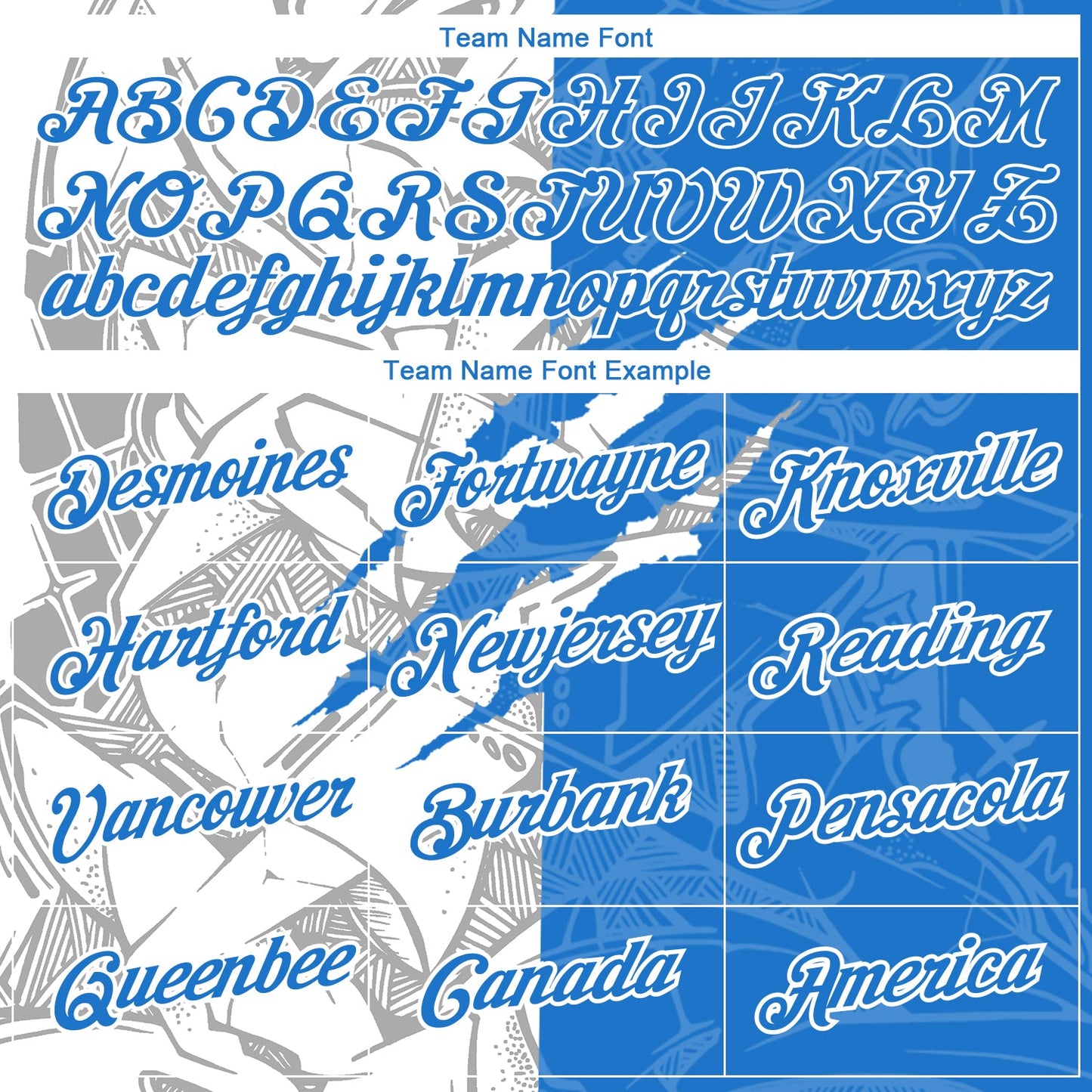 Custom Graffiti Pattern Powder Blue-White Scratch 3D Performance T-Shirt view 3