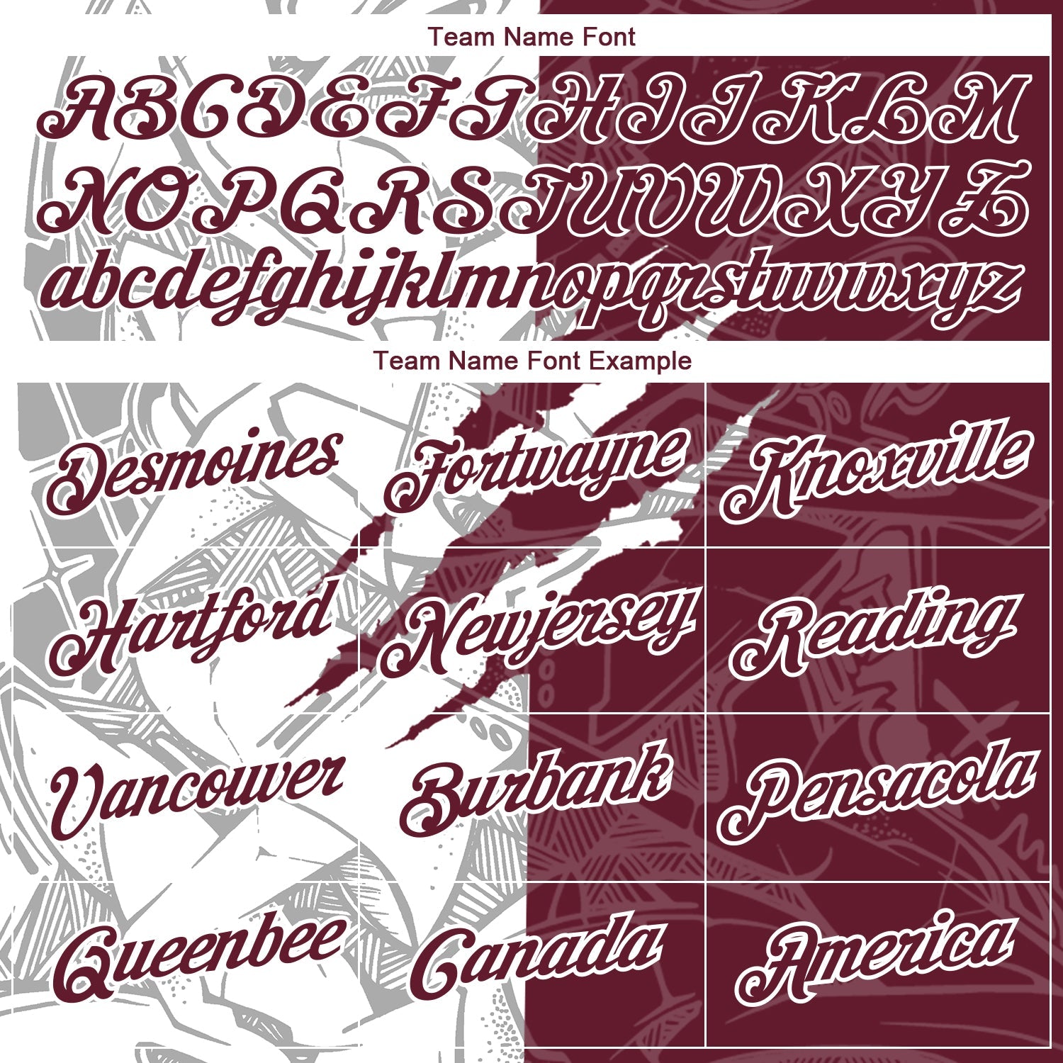 Custom Graffiti Pattern Burgundy-White Scratch 3D Performance T-Shirt view 3
