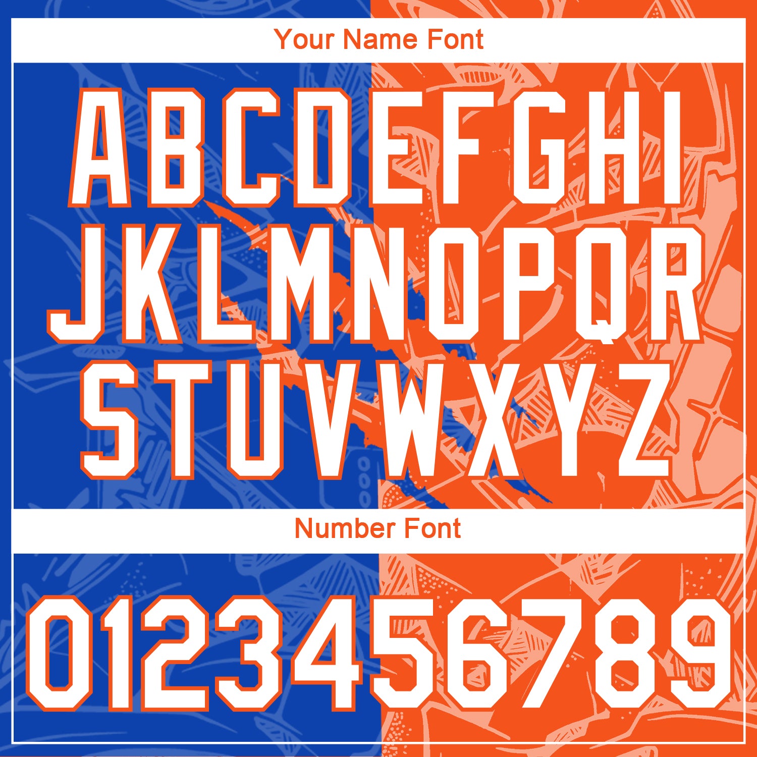 Custom Graffiti Pattern White Thunder Blue-Orange Scratch 3D Performance T-Shirt view 4