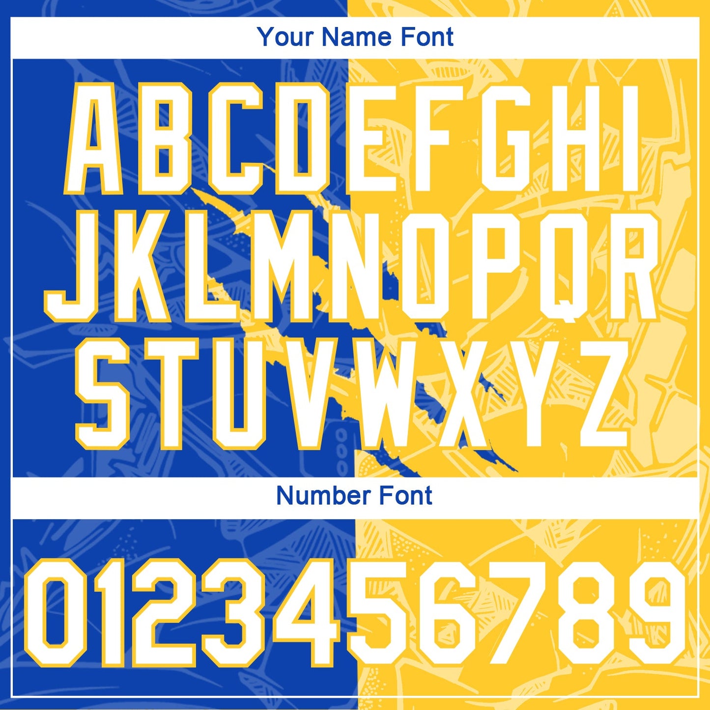 Custom Graffiti Pattern White Thunder Blue-Yellow Scratch 3D Performance T-Shirt view 4