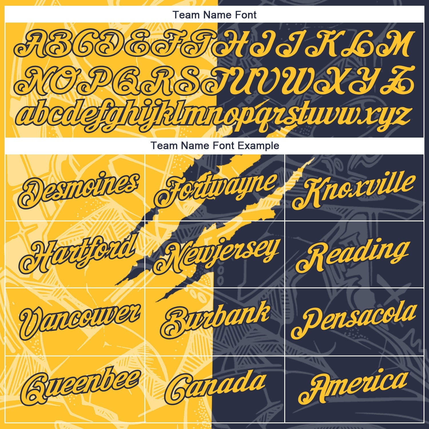Custom Graffiti Pattern Gold-Navy Scratch 3D Performance T-Shirt view 3