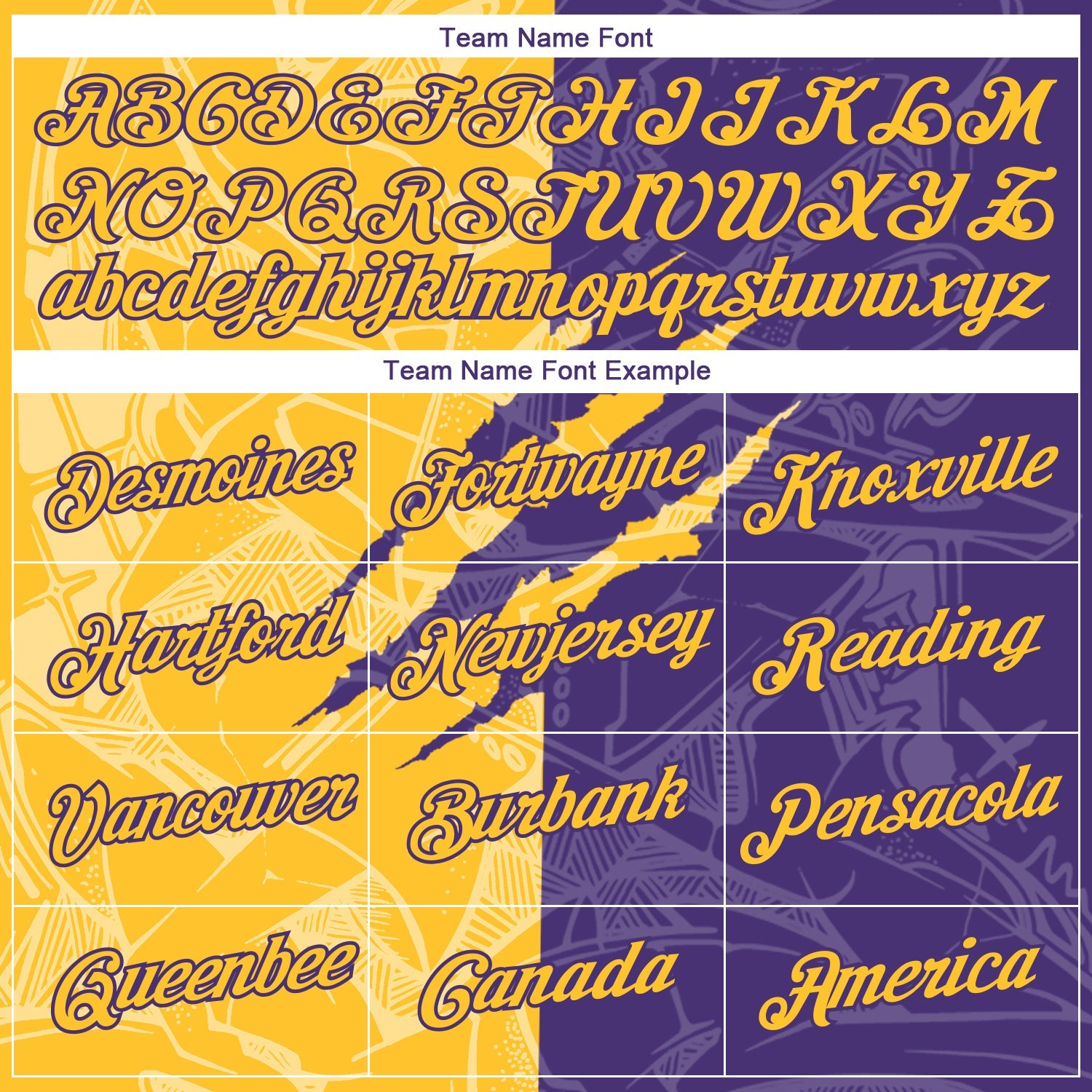 Custom Graffiti Pattern Gold-Purple Scratch 3D Performance T-Shirt view 3