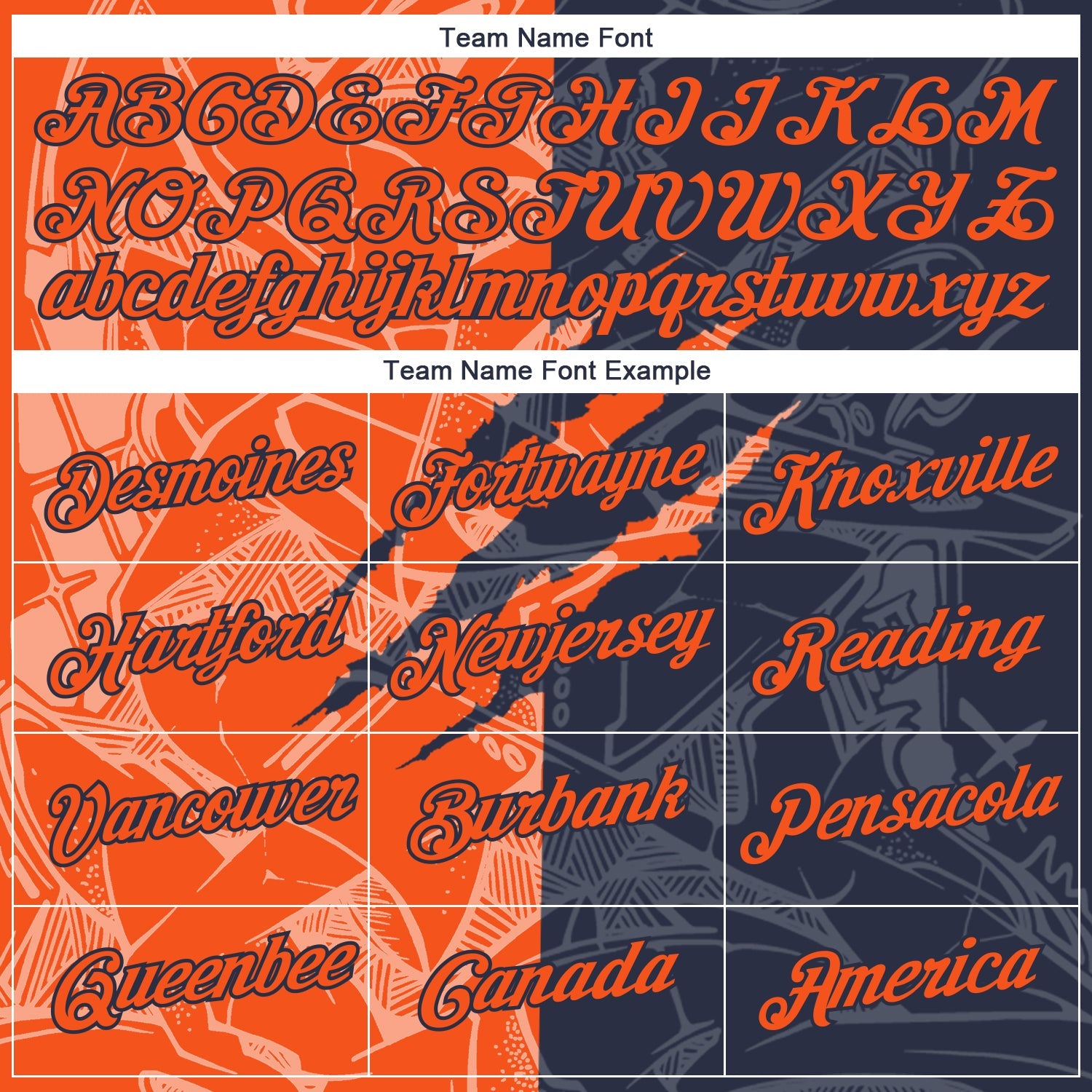 Custom Graffiti Pattern Orange-Navy Scratch 3D Performance T-Shirt view 3