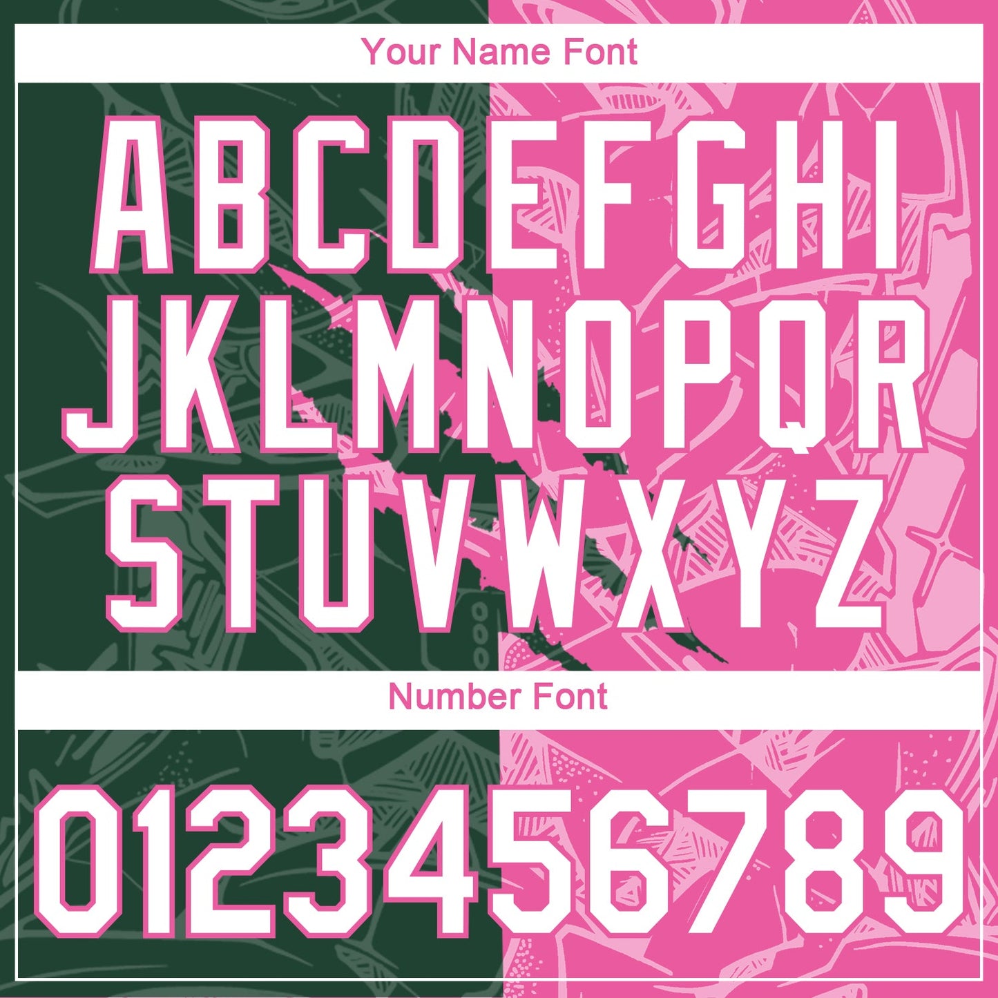 Custom Graffiti Pattern White Green-Pink Scratch 3D Performance T-Shirt view 4