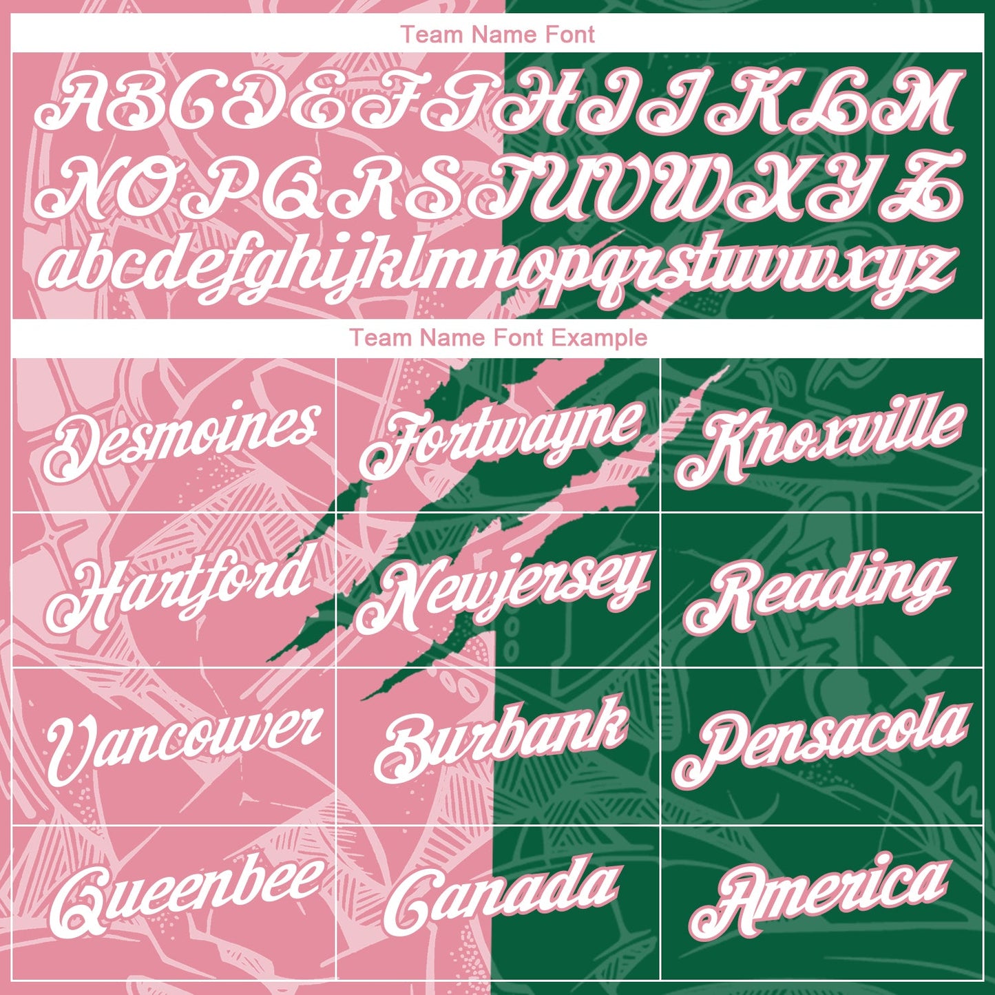 Custom Graffiti Pattern White Kelly Green-Medium Pink Scratch 3D Performance T-Shirt view 3